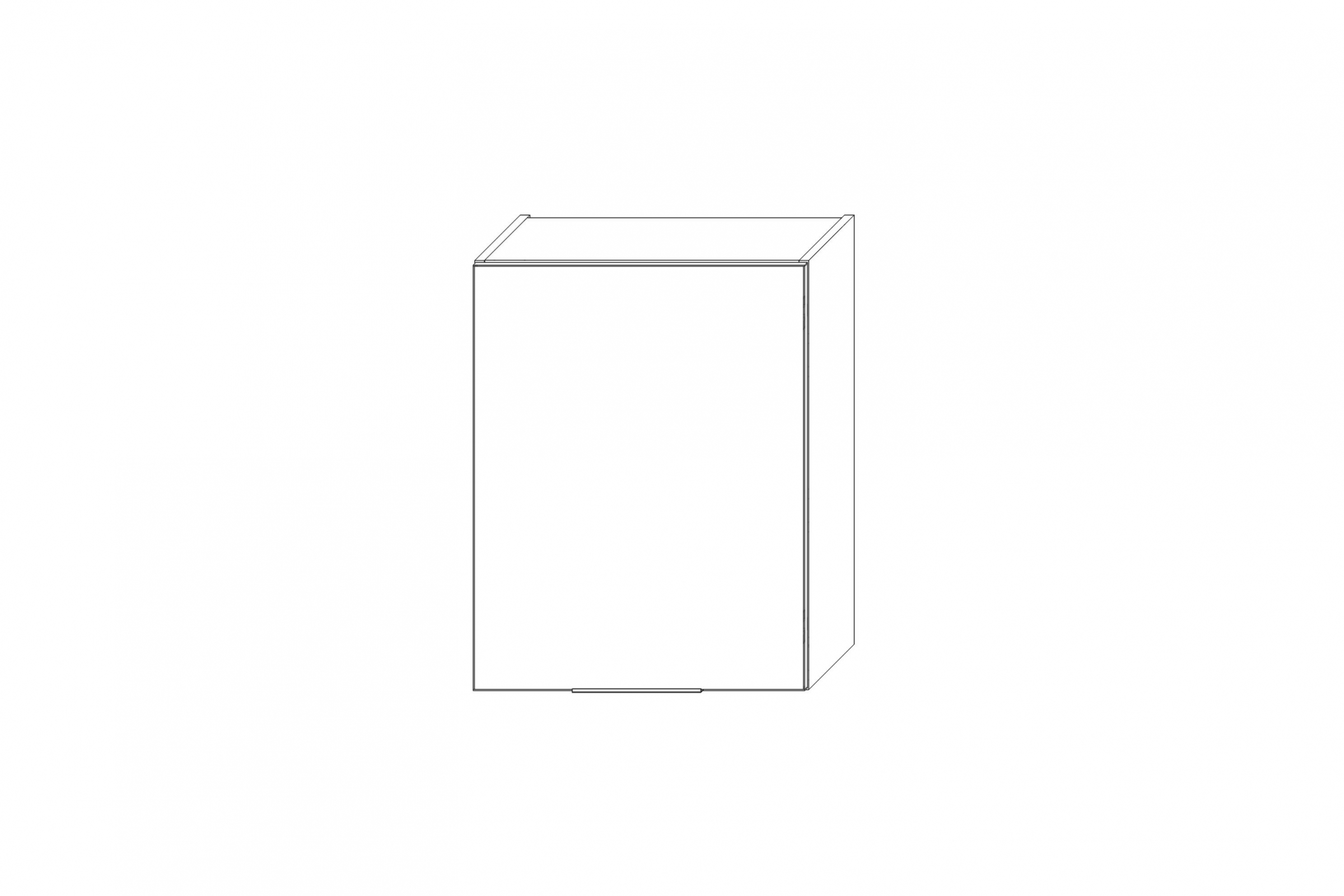 Horní kuchyňská skříňka Kammono K2 W55.1/71 jednodveřová skříňka kuchyňská závěsná Kammono K2 W55.1/71 jednodveřová