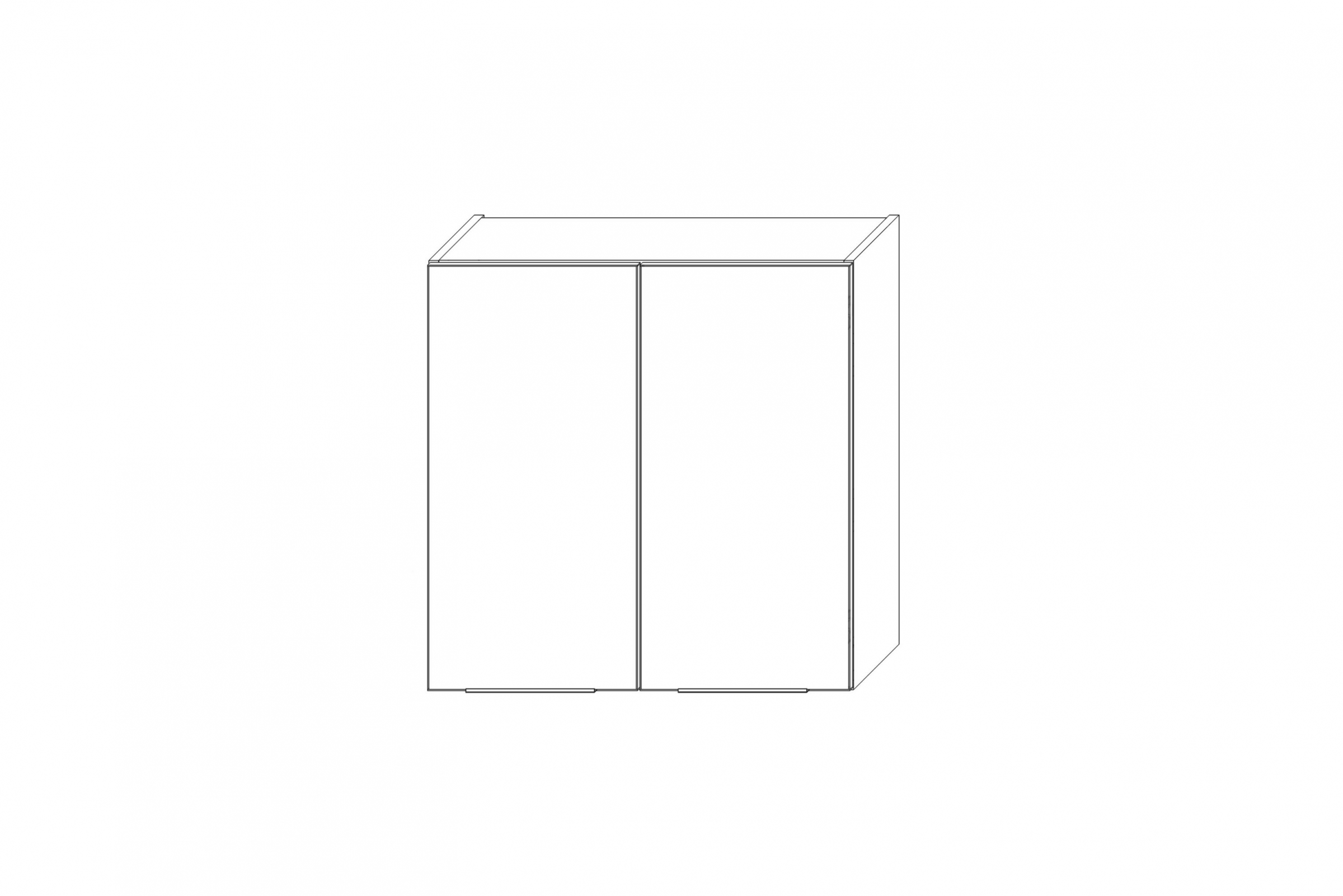 Horní kuchyňská skříňka Kammono K2 W70/71 dvoudveřová skříňka kuchyňská závěsná Kammono K2 W70/71 dvoudveřová