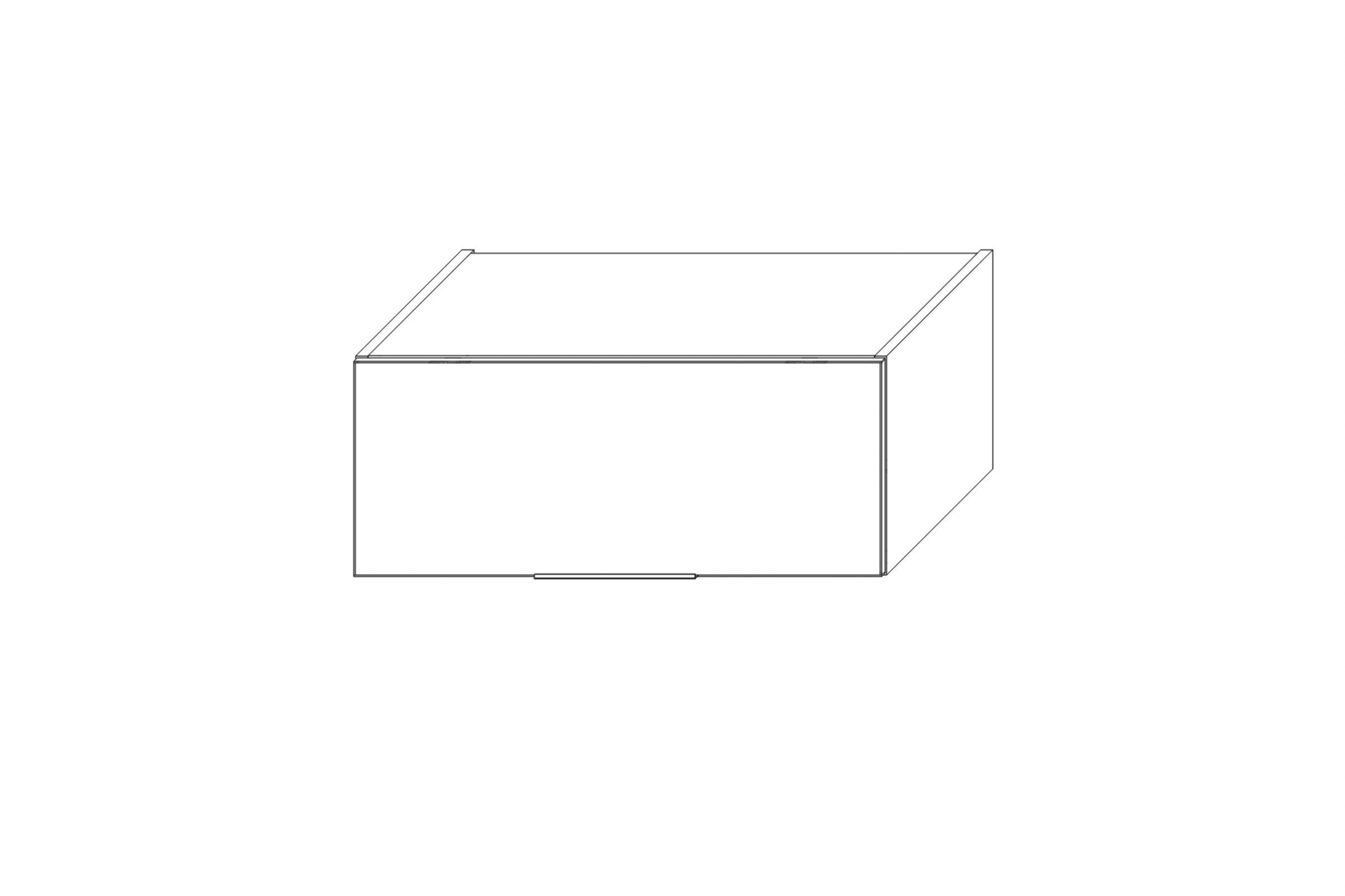 KAMMONO K2 BLACK WO70/29N - horná skrinka Skrinka Kuchynská závesná Kammono K2 WO70/29N horná