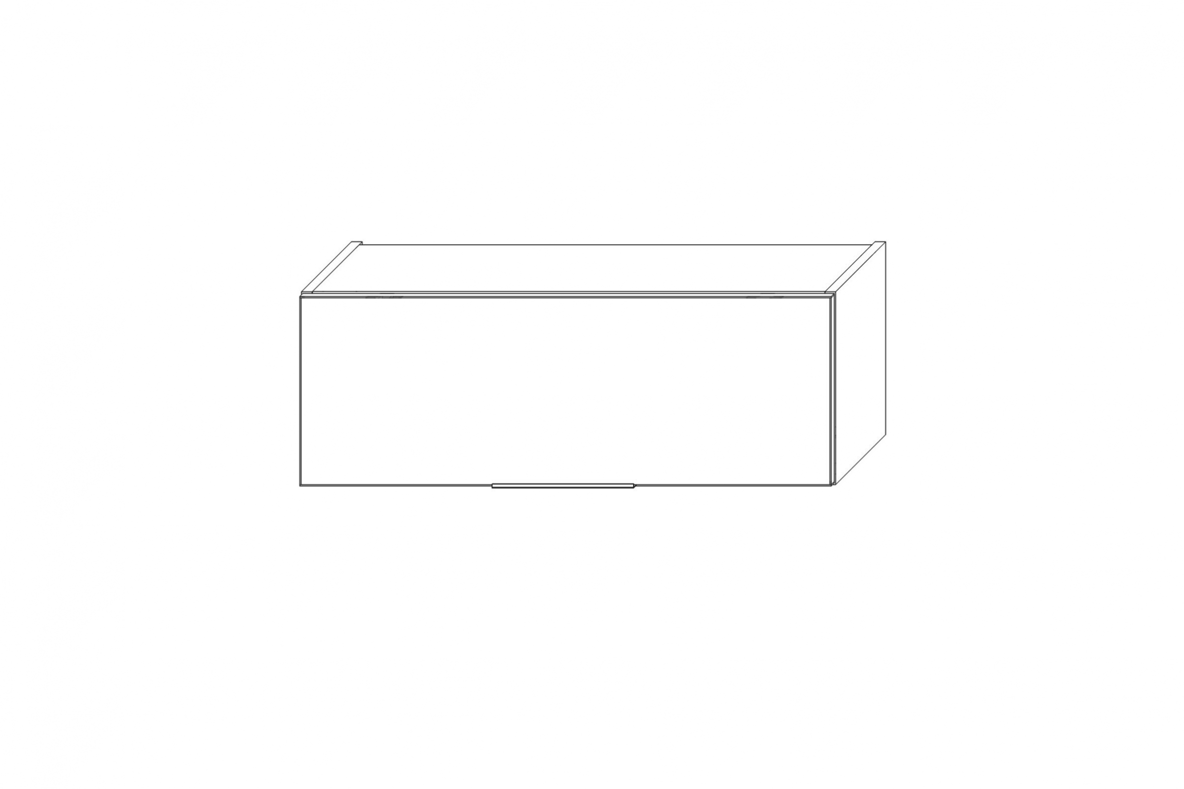 Nízká horní kuchyňská skříňka Kammono K2 WO80/29 skříňka kuchyňská závěsná Kammono K2 WO80/29 nízká