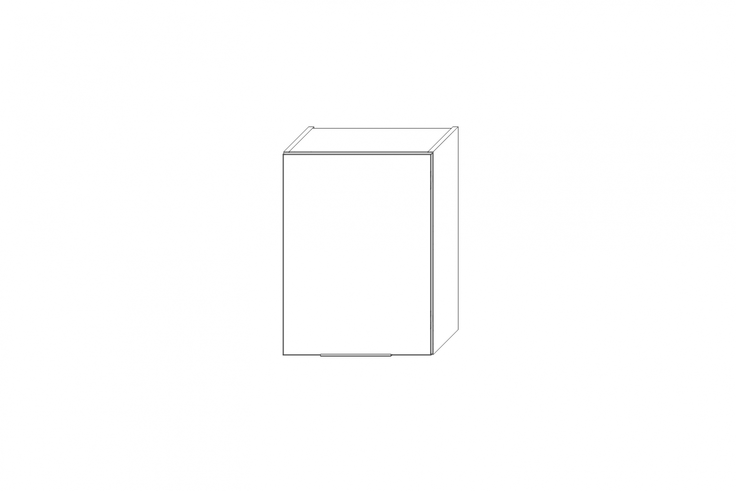 Horní kuchyňská skříňka Kammono K2 WS45.1/61 jednodveřová s odkapávačem na nádobí skříňka kuchyňská závěsná Kammono K2 WS45.1/61 jednodveřová z suszarka pro naczyn