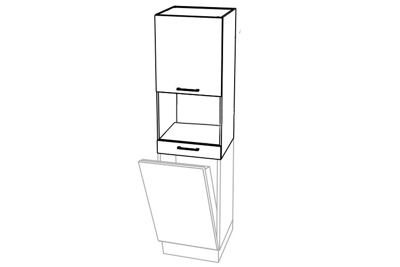skříňka kuchyňská závěsná KAMMONO P2 NWPKD45.1SS/71 nad zmywarke do zabudowy kompaktowego piekarnika skříňka kuchyňská závěsná KAMMONO P2 NWPKD45.1SS/71 nad zmywarke do zabudowy kompaktowego piekarnika