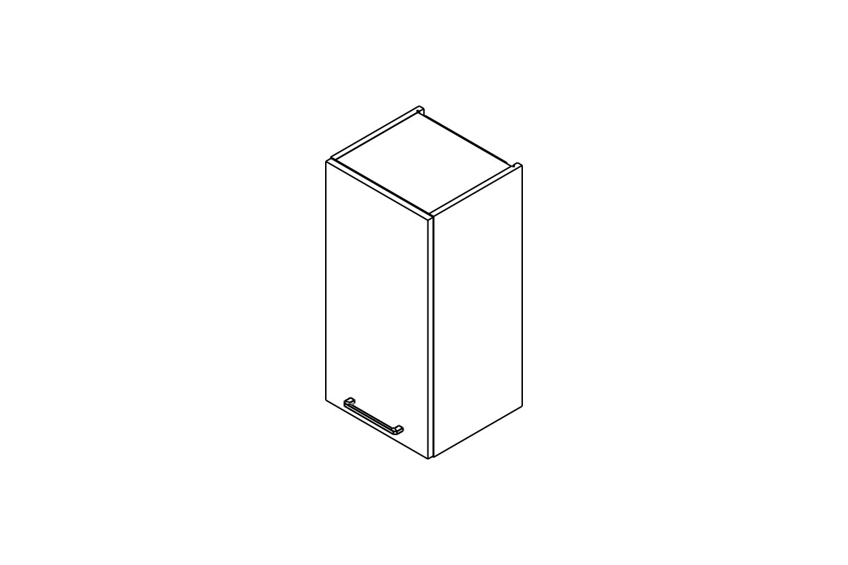 skříňka kuchyňská závěsná Kammono P2 W35.1/71 jednodveřová skříňka kuchyňská závěsná Kammono P2 W35.1/71 jednodveřová