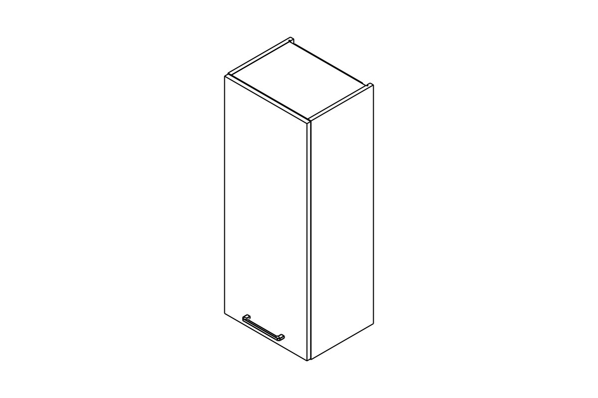 Skrinka Kuchynská závesná Kammono P2 W40.1/100 jednodverová Skrinka Kuchynská závesná Kammono P2 W40.1/100 jednodverová