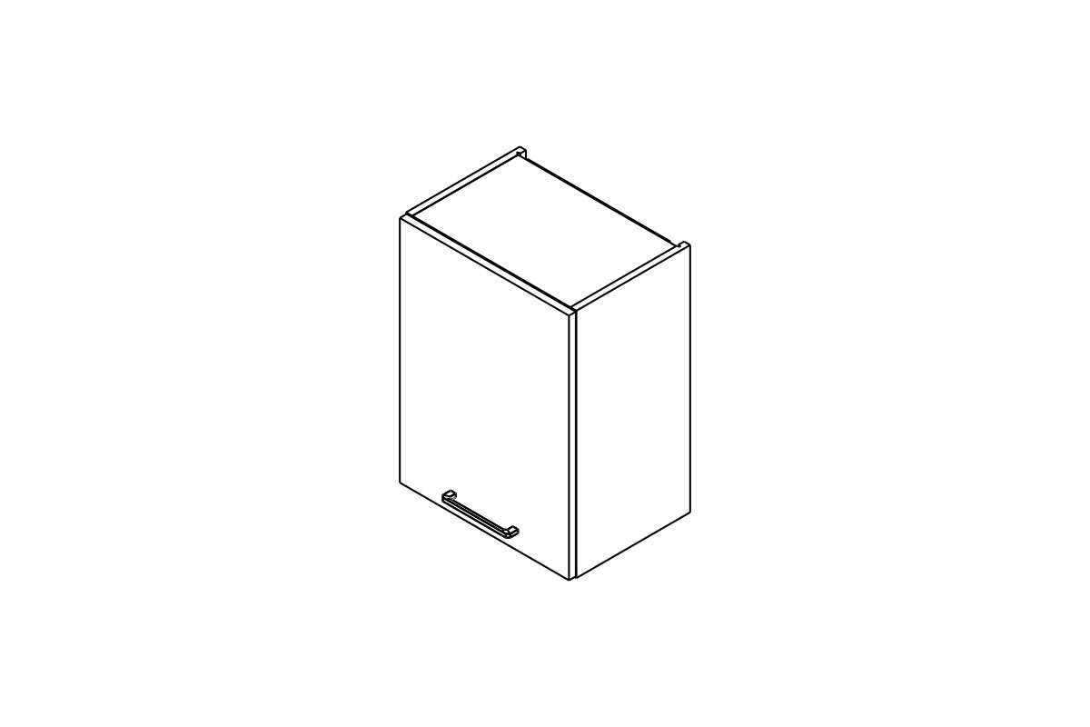 skříňka kuchyňská závěsná Kammono P2 W45.1/61 jednodveřová skříňka kuchyňská závěsná Kammono P2 W45.1/61 jednodveřová