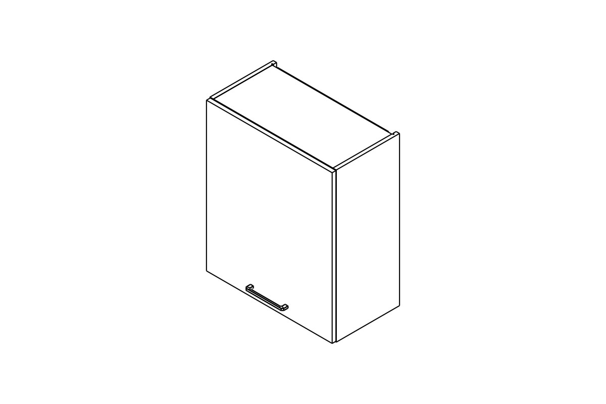 skříňka kuchyňská závěsná Kammono P2 W60.1/71 jednodveřová skříňka kuchyňská závěsná Kammono P2 W60.1/71 jednodveřová