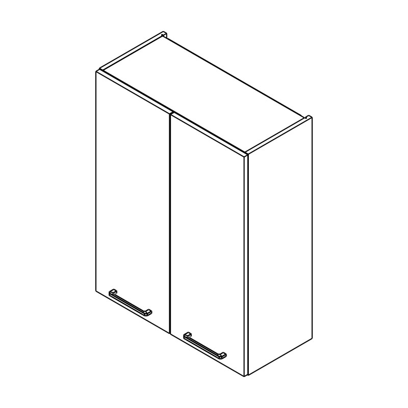Skrinka Kuchynská závesná Kammono P2 W70/90 dvojdverová Skrinka Kuchynská závesná Kammono P2 W70/90 dvojdverová