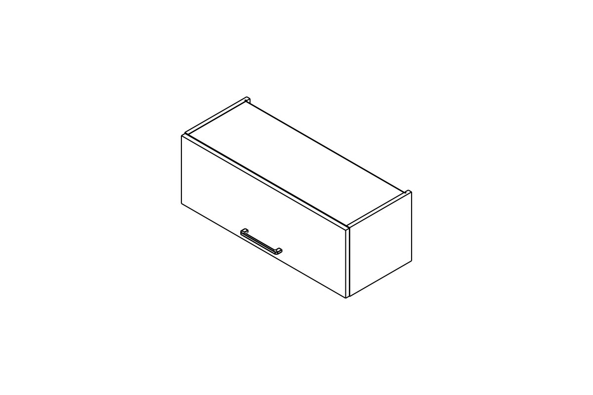Skrinka Kuchynská závesná Kammono P2 WO80/29 nízka Skrinka Kuchynská závesná Kammono P2 WO80/29 nízka