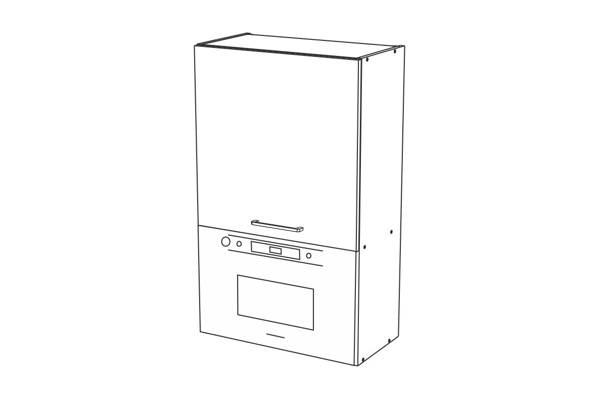 Skrinka Kuchynská závesná Kammono P2 WOM1Z60/100 pod zabudowe mikrofalowki Skrinka Kuchynská závesná Kammono P2 WOM1Z60/100 pod zabudowe mikrofalowki