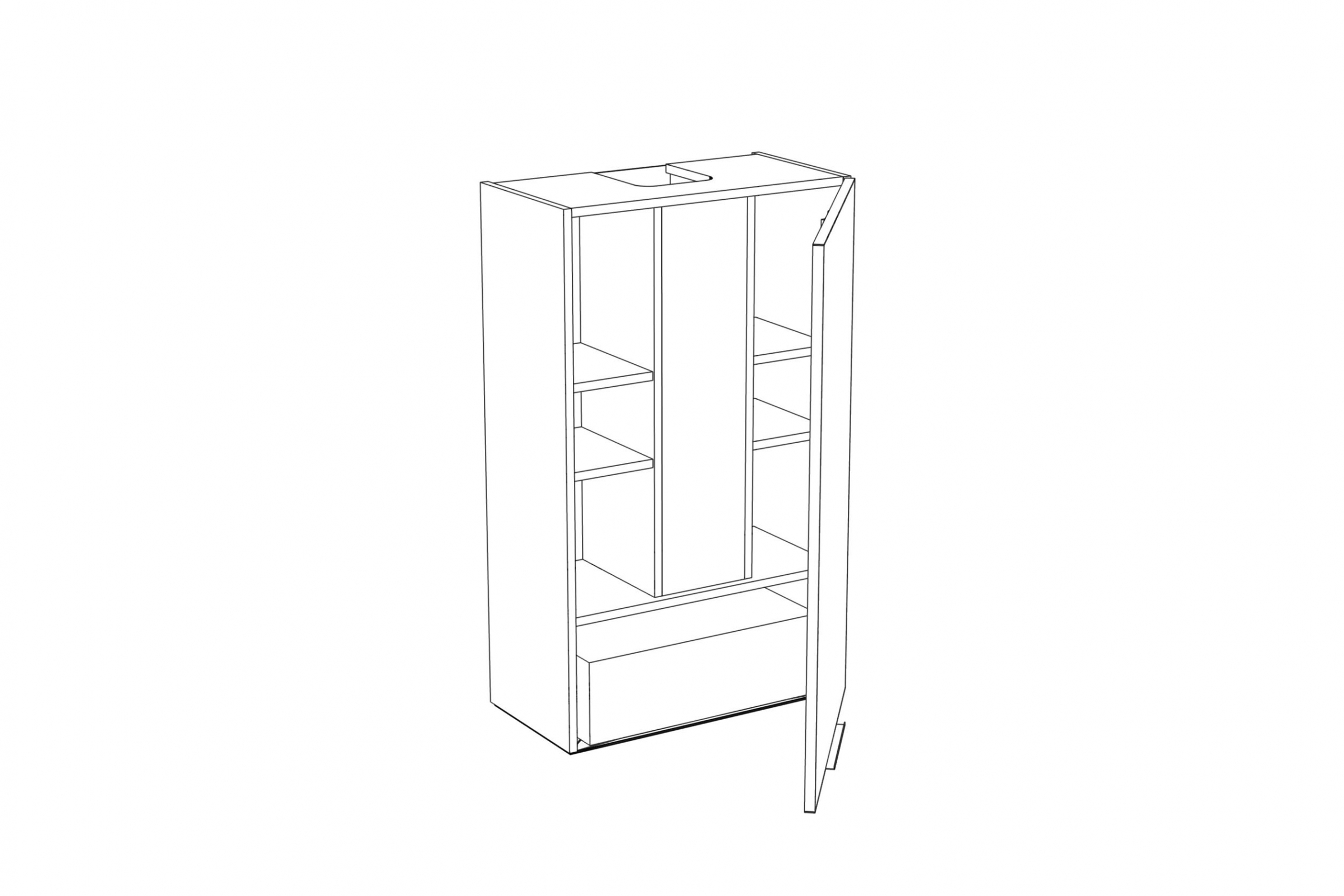 Skrinka Kuchynská závesná Kammono P2 WP3B60.1/100 digestorová do riadu nad plyta indukcyjna Skrinka Kuchynská závesná Kammono P2 WP3B60.1/100 digestorová do riadu nad plyta indukcyjna