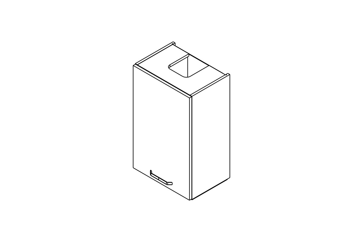 Skrinka Kuchynská závesná Kammono P2 WP4C45.1/71 digestorová do riadu nad plyta indukcyjna Skrinka Kuchynská závesná Kammono P2 WP4C45.1/71 digestorová do riadu nad plyta indukcyjna