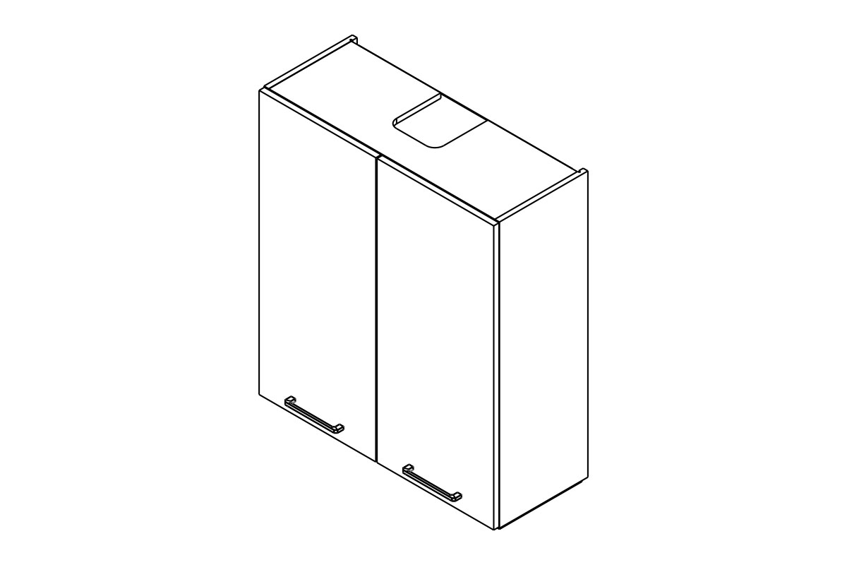 Skrinka Kuchynská závesná Kammono P2 WP8C80/90 digestorová do riadu nad plyta indukcyjna Skrinka Kuchynská závesná Kammono P2 WP8C80/90 digestorová do riadu nad plyta indukcyjna