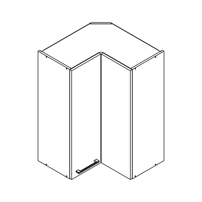 Skrinka Kuchynská závesná Kammono P2 WRP60/90 dvojdverová rohová Skrinka Kuchynská závesná Kammono P2 WRP60/90 dvojdverová rohová