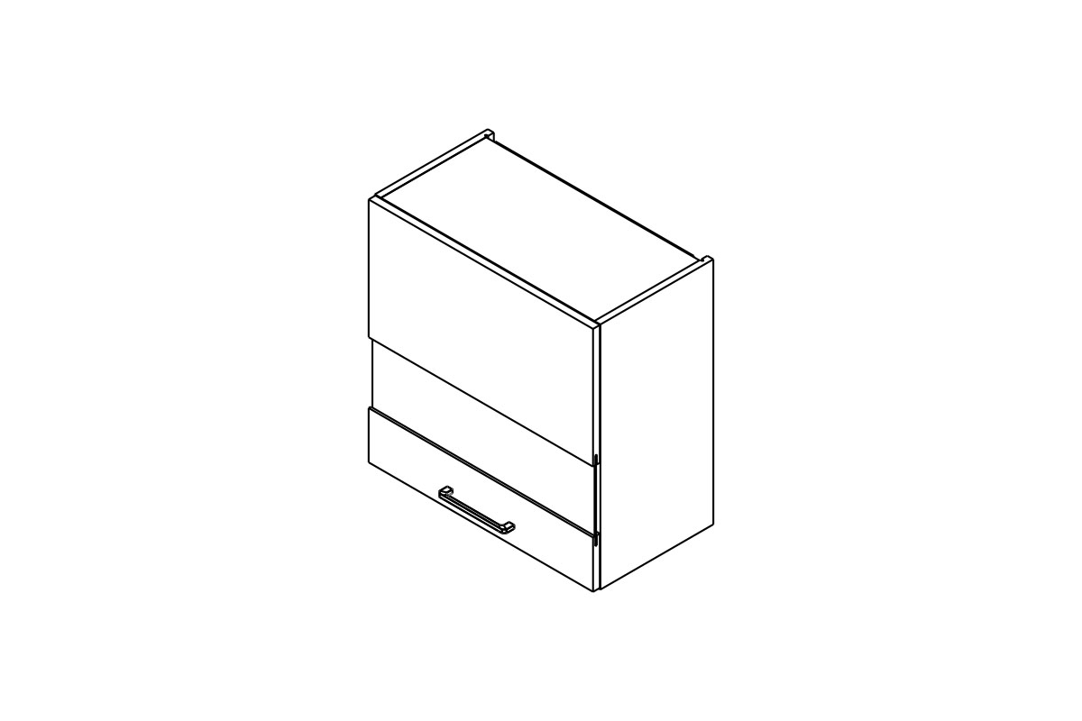 skříňka kuchyňská závěsná Kammono P2 WW60.1/61 jednodveřová z przeszkleniem skříňka kuchyňská závěsná Kammono P2 WW60.1/61 jednodveřová z przeszkleniem