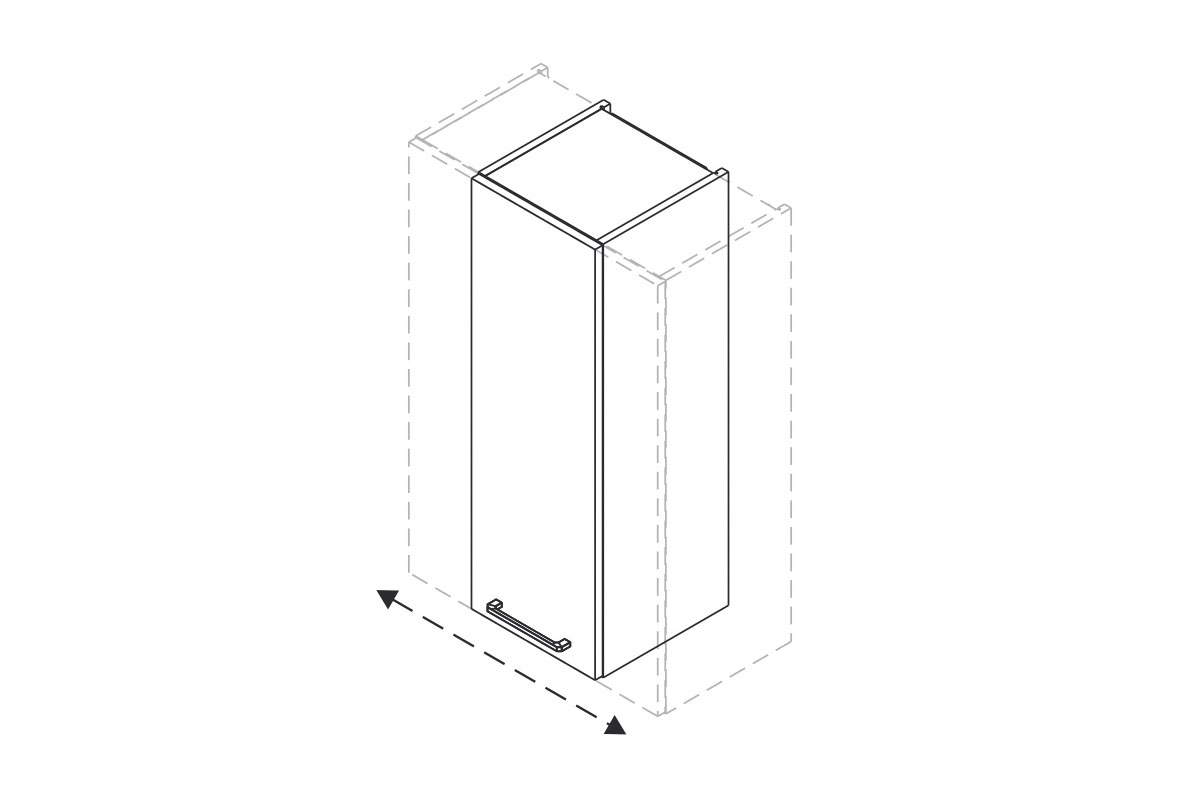skříňka kuchyňská závěsná Kammono P4 W__.1/90_SPEC regulowana w zakresie 21-39cm skříňka kuchyňská závěsná Kammono P4 W__.1/90_SPEC regulowana w zakresie 21-39cm