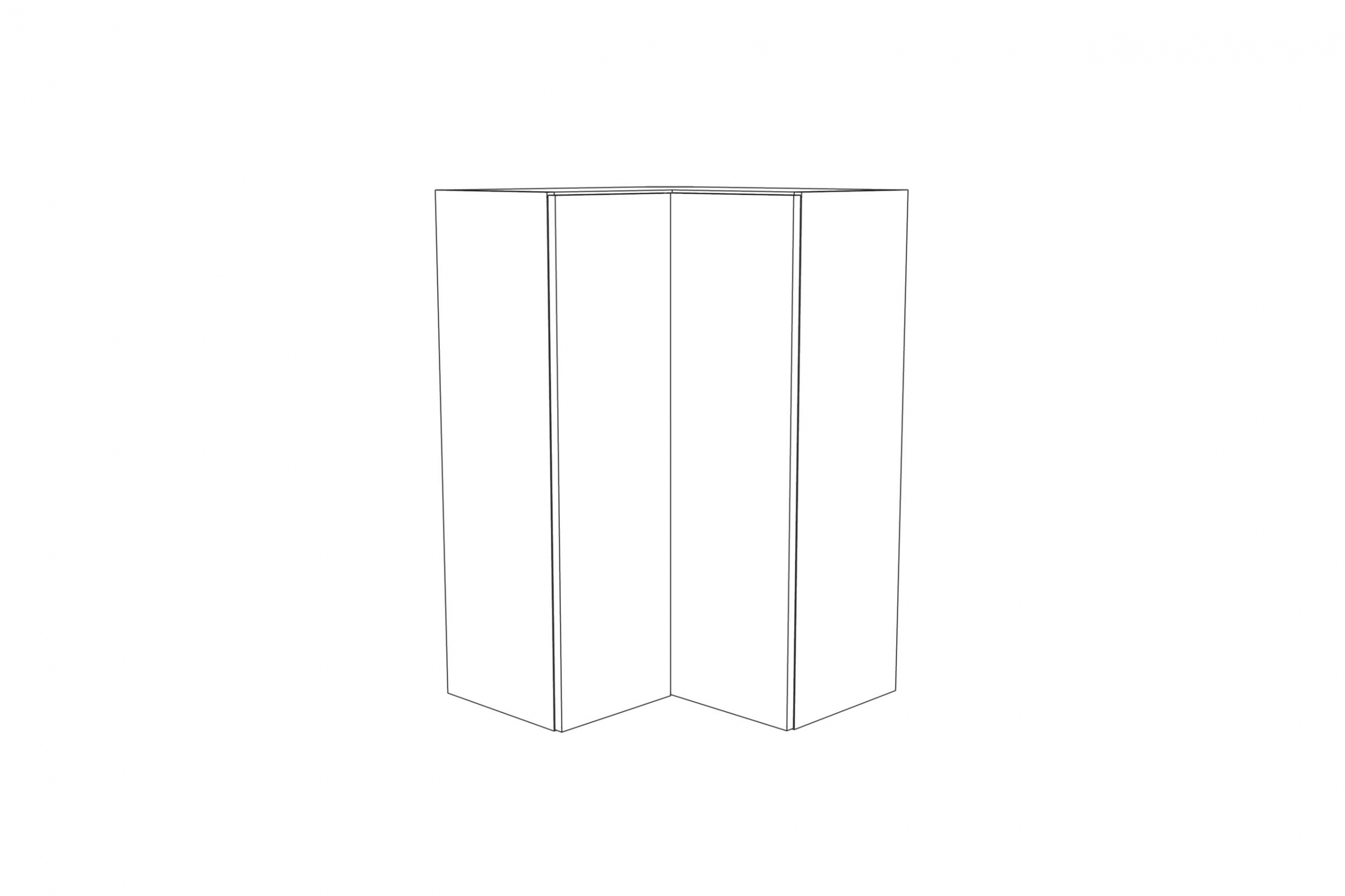 Závesná kuchynská skrinka Campari WNPP60/60/94 rohová dvojdverová Skrinka Kuchynská závesná rohová Campari WNPP 60/60/94