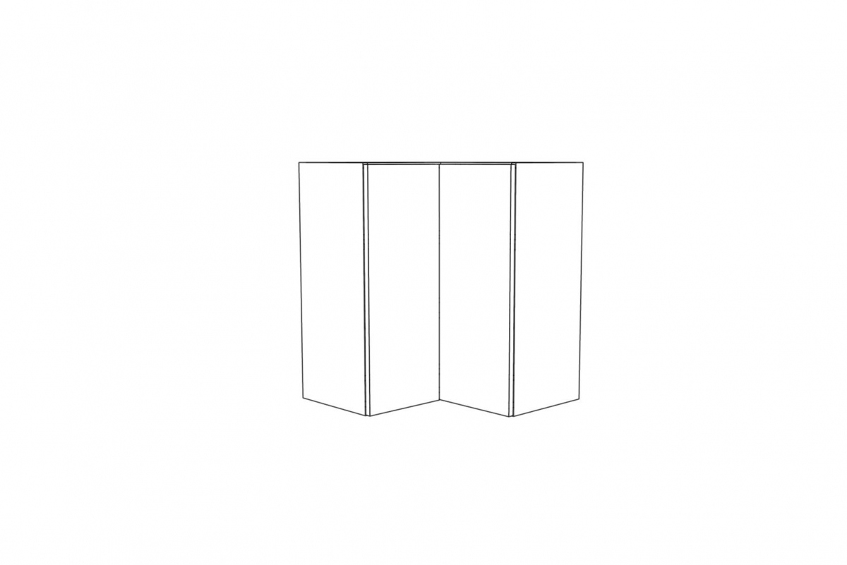 Závesná kuchynská skrinka Campari WNPP65/65/72 rohová dvojdverová Skrinka Kuchynská závesná rohová Campari WNPP 65/65/72 