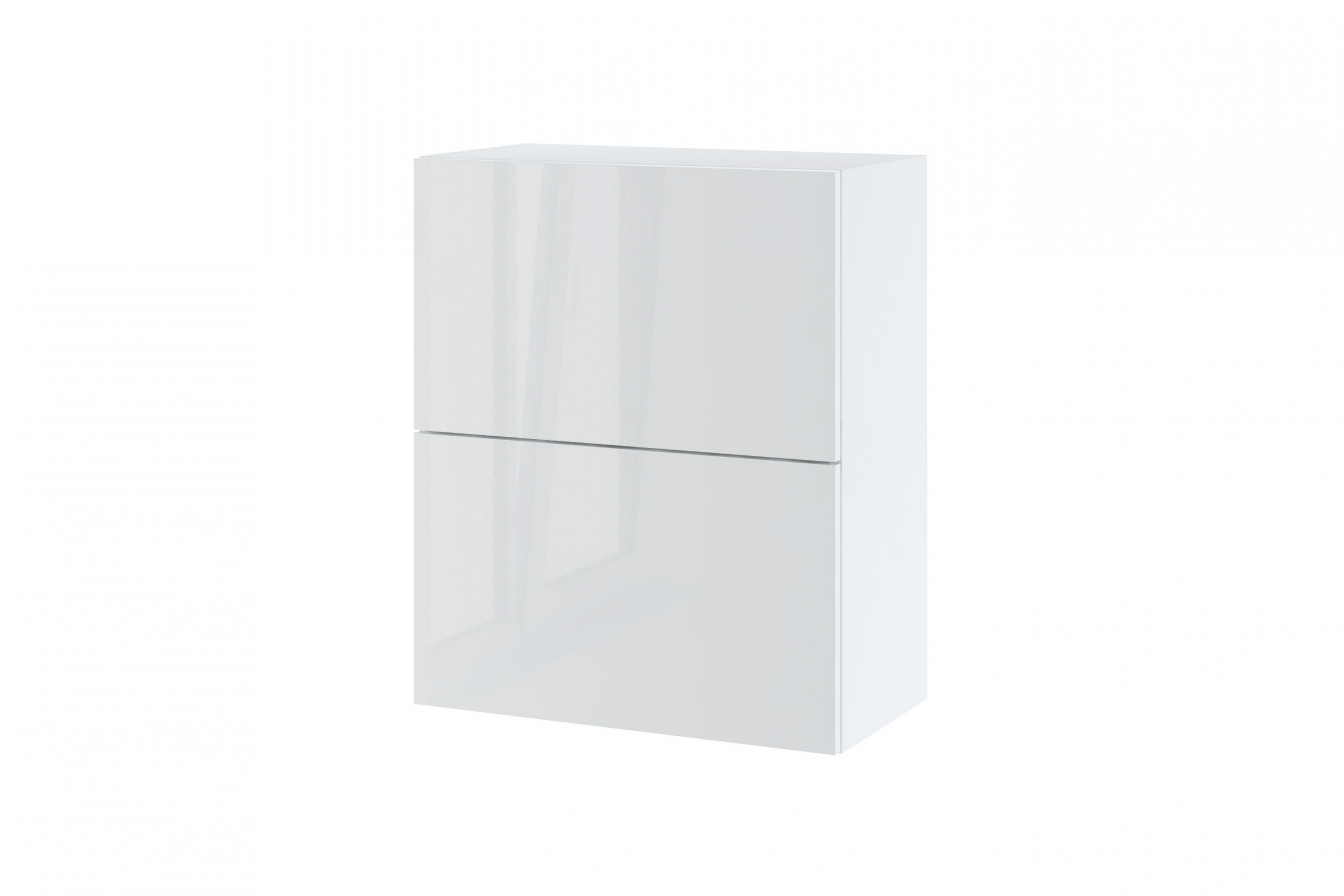 Závěsná kuchyňská skříňka Campari WPO60/72 dvoudveřová Skříňka kuchyňská závěsná vysoká Campari WPO 6/72 - korpus Bílý, fronty Bílý lesk 