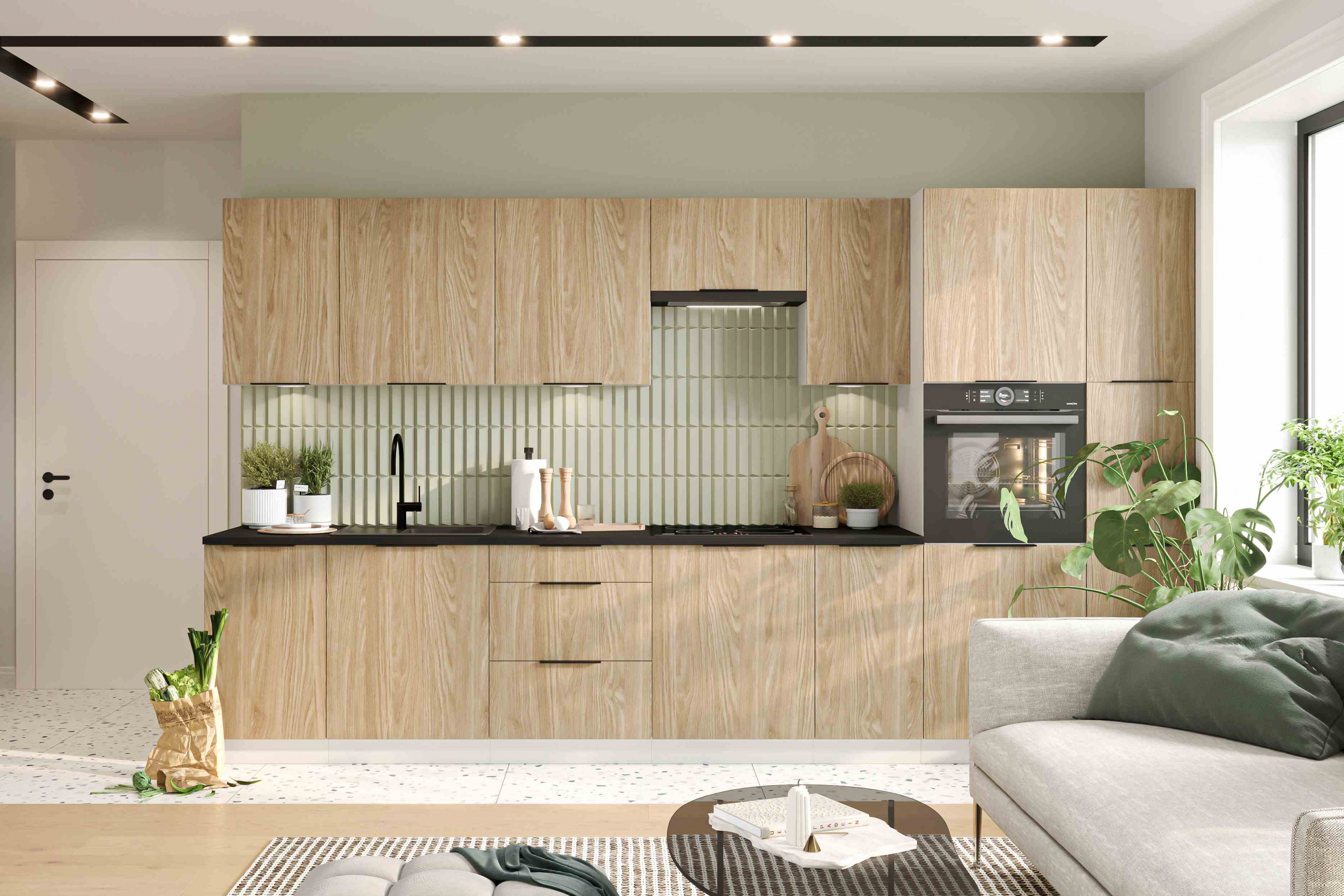 Závesná koncová kuchynská skrinka Sonja WPO - biela - Koncovka Série Skrinka Kuchynská závesná zakonczeniowa Sonja WPO - Biela