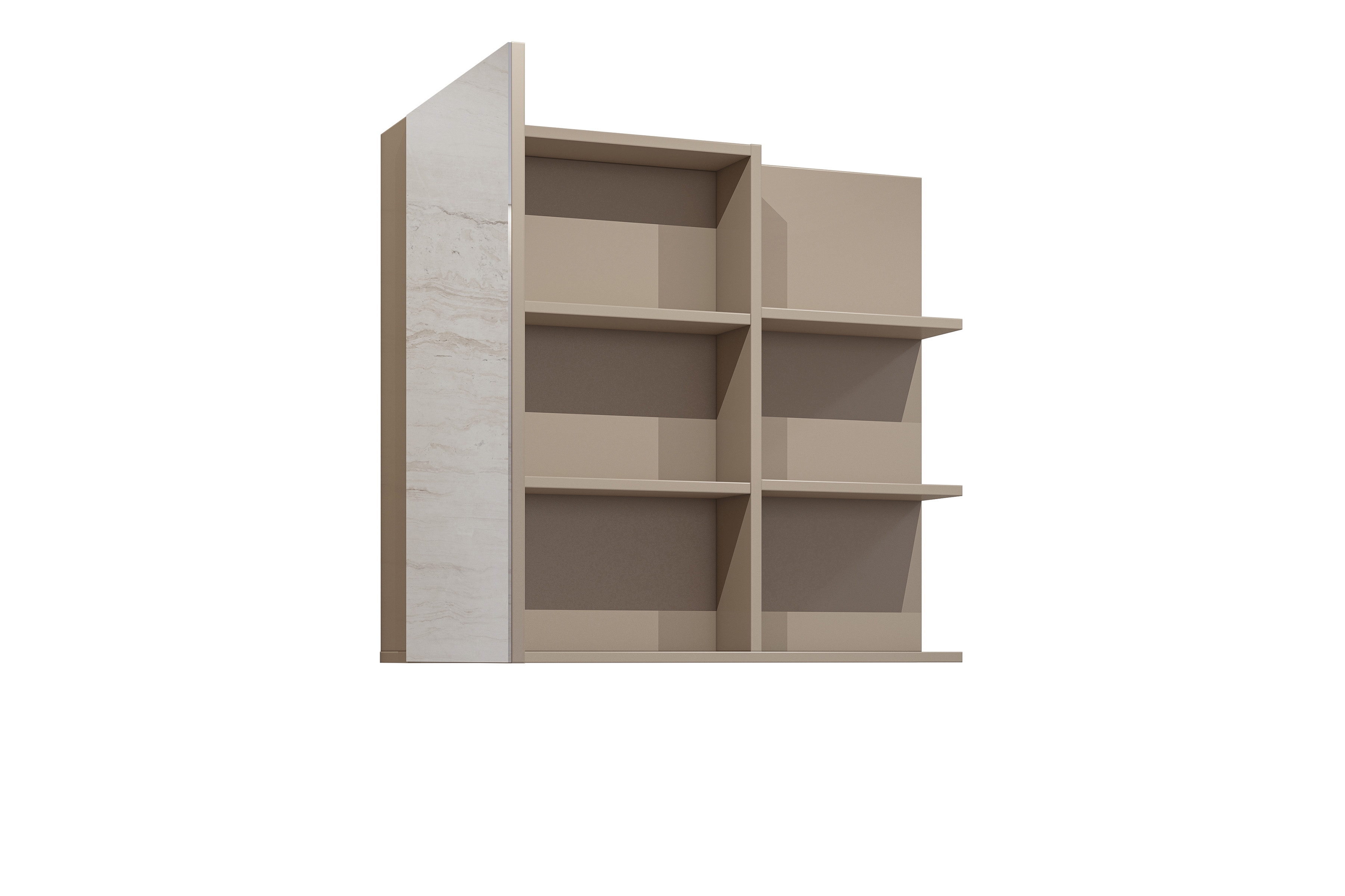 Závesná skrinka do kúpelne Irvine 78 cm so zrkadlom – congo / čierna Skrinka lazienkowa Irvine 78 cm závesná z zrkadlom - congo / Čierny