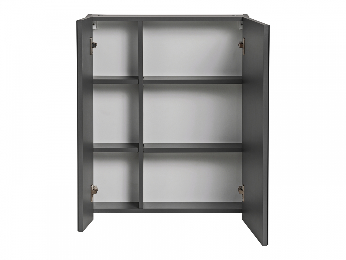 Závěsná zrcadlová skříňka Monako Grey Oak 840 60 cm - šedý diamant skříňka zrcadlová Monako Grey Oak 75 x 60 x 16 cm - dub hamilton 