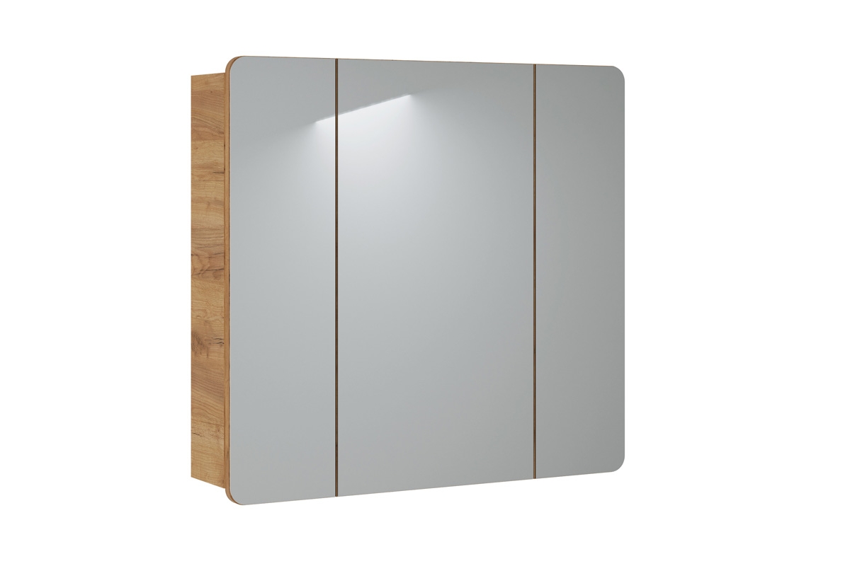 Skrinka so zrkadlom trojdverová Aruba 843 Skrinka lustrzana w farbe Dub 
