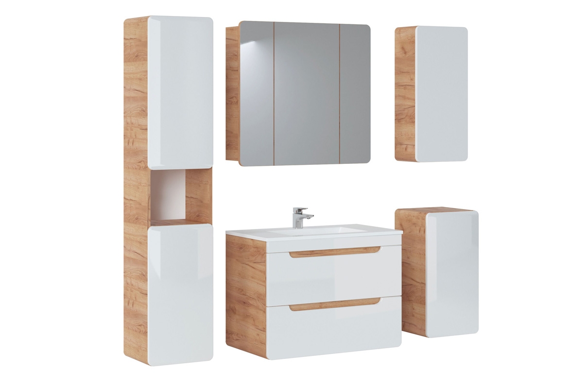 Skrinka so zrkadlom trojdverová Aruba 843 Nábytok kúpeľňové bogart 