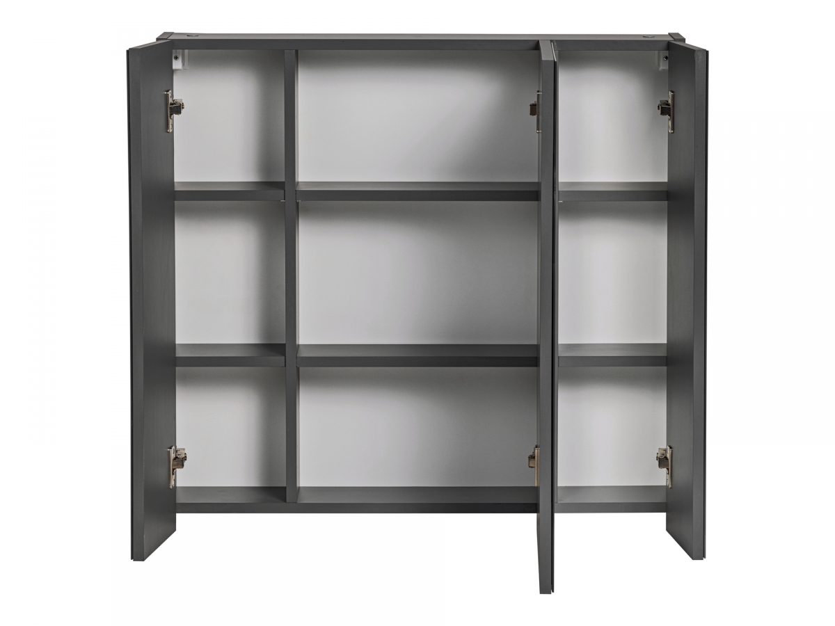 Závěsná zrcadlová skříňka Monako Grey Oak 841 80 cm - šedý diamant skříňka zrcadlová závěsná Monako Grey Oak 841 80 cm - diamentowy šedá