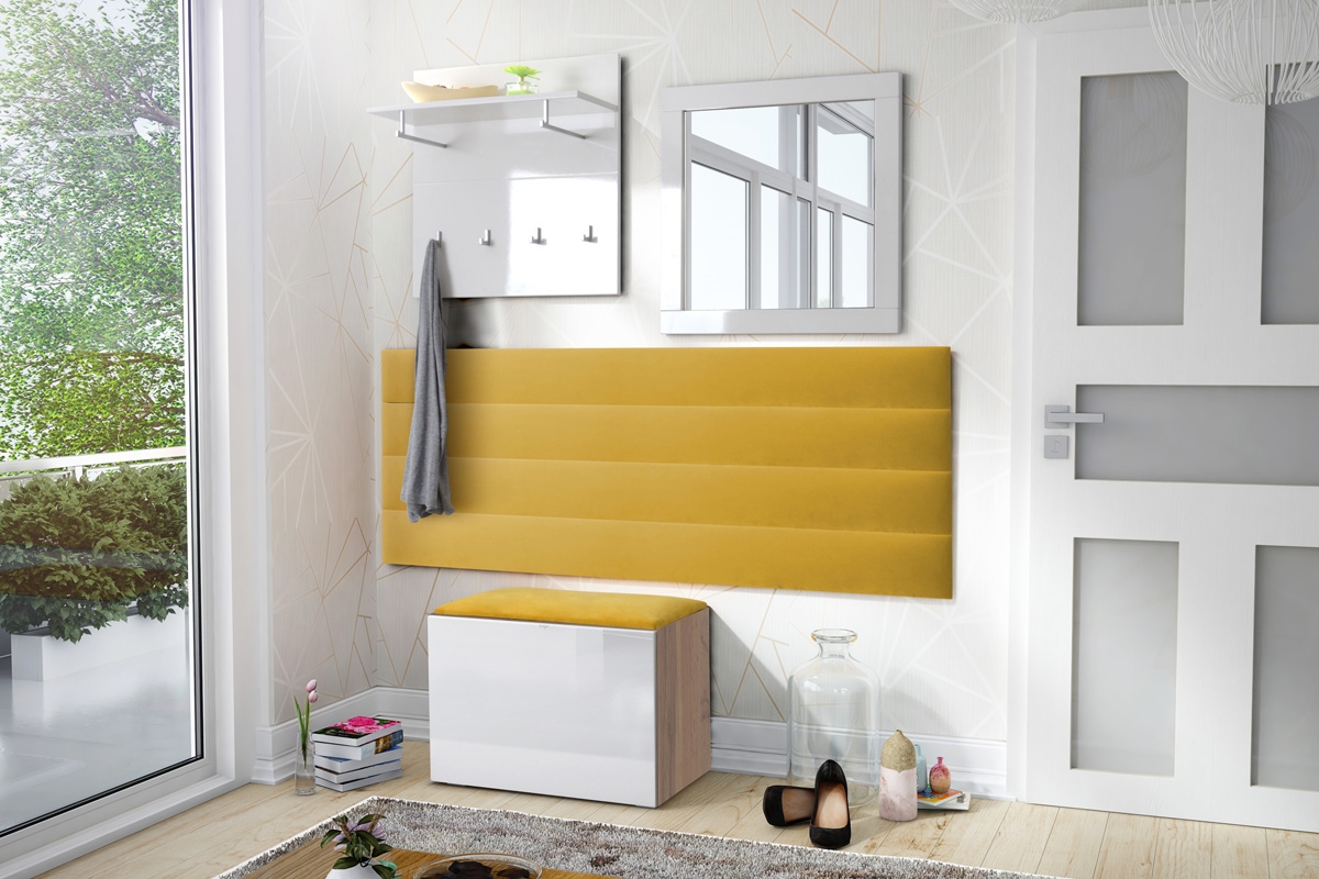 skříňka na boty Combo 9U - dub wotan/MDF bílý lesk - Omezená nabídka Skříňka combo