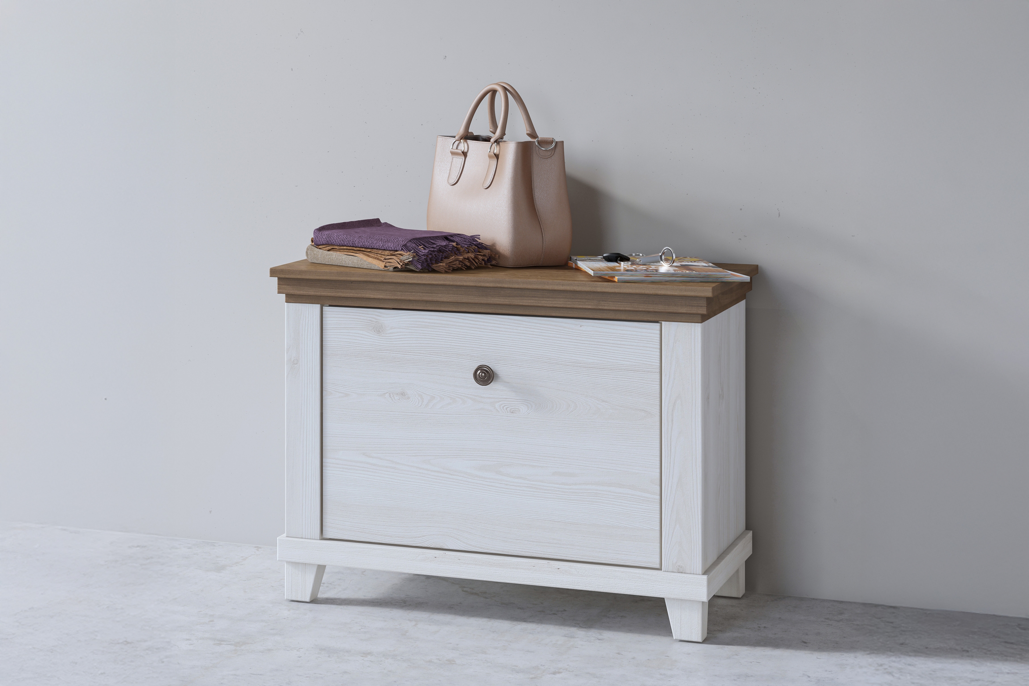 Skříňka na boty Evora 38 71 cm - abisko ash / dub lefkas skříňka na boty Evora 38 - 71 cm - abisko ash / dub lefkas