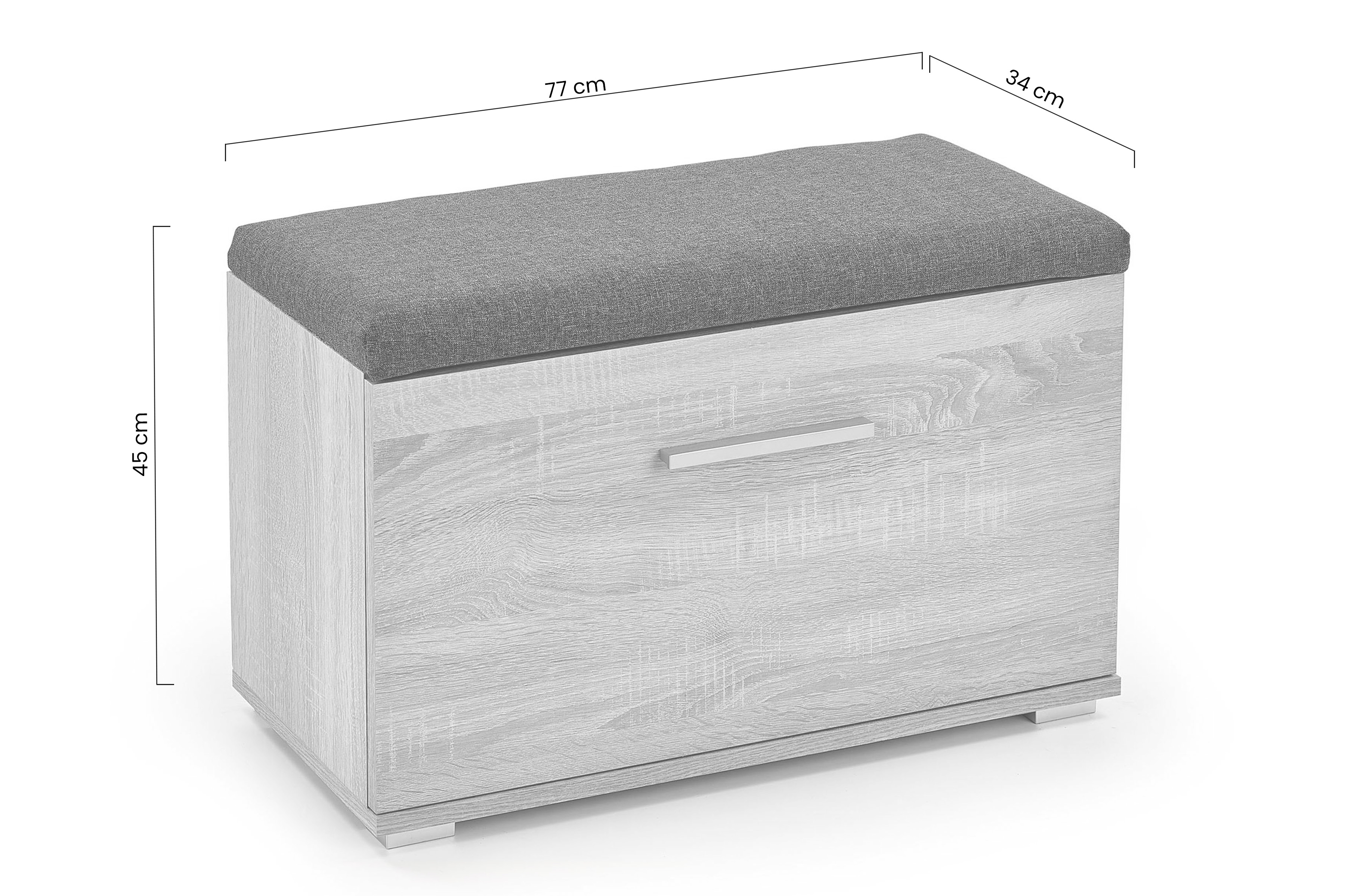 Skrinka na topánky Lima 70 cm - dub sonoma Skrinka na topánky Lima ST2 - 70 cm - Dub sonoma