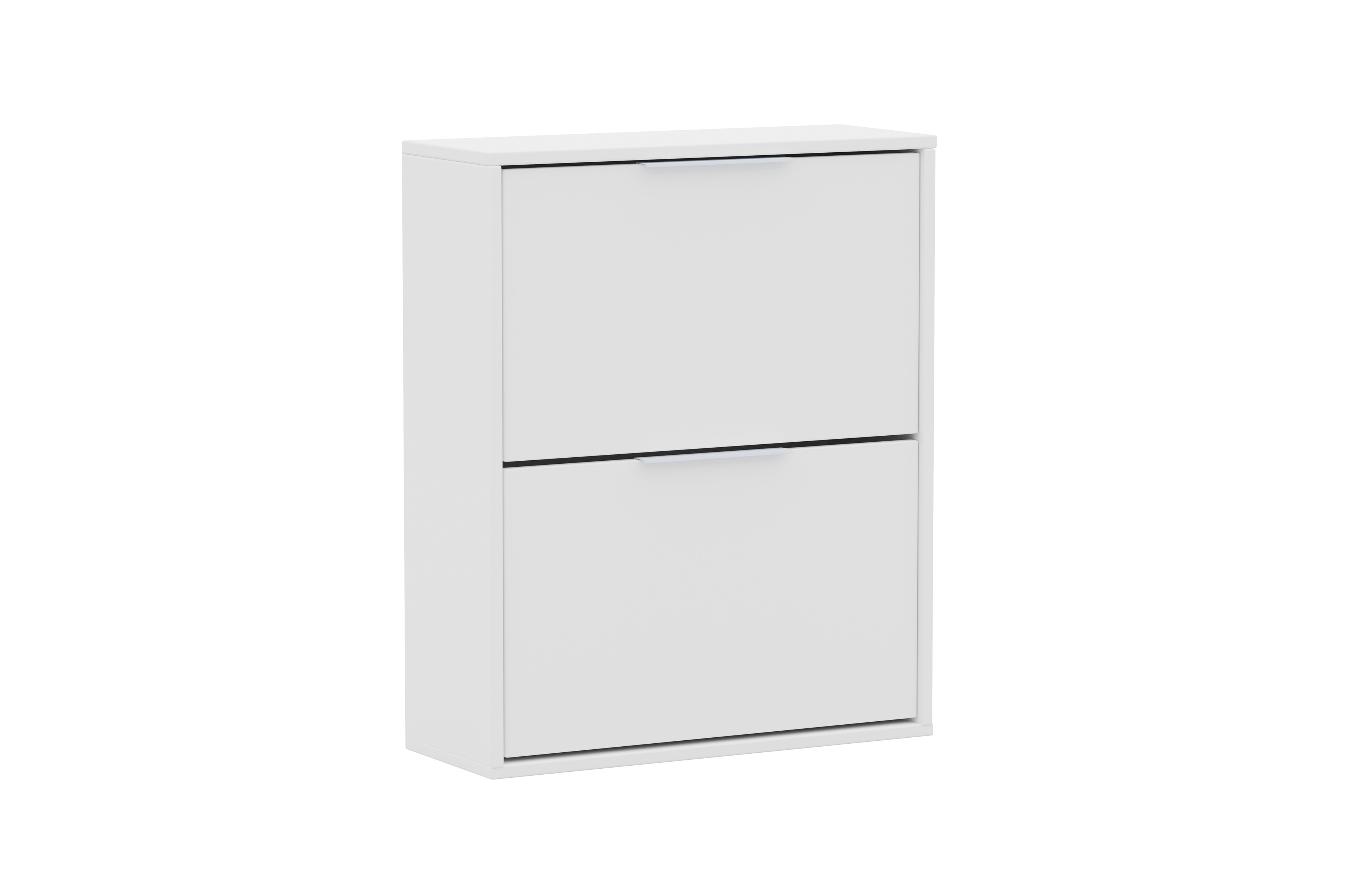 Závesná / stojaca dvojúrovňová skrinka na topánky Milo - biela Skrinka na topánky Milo závesná / stojaca dvojúrovňový - Biely