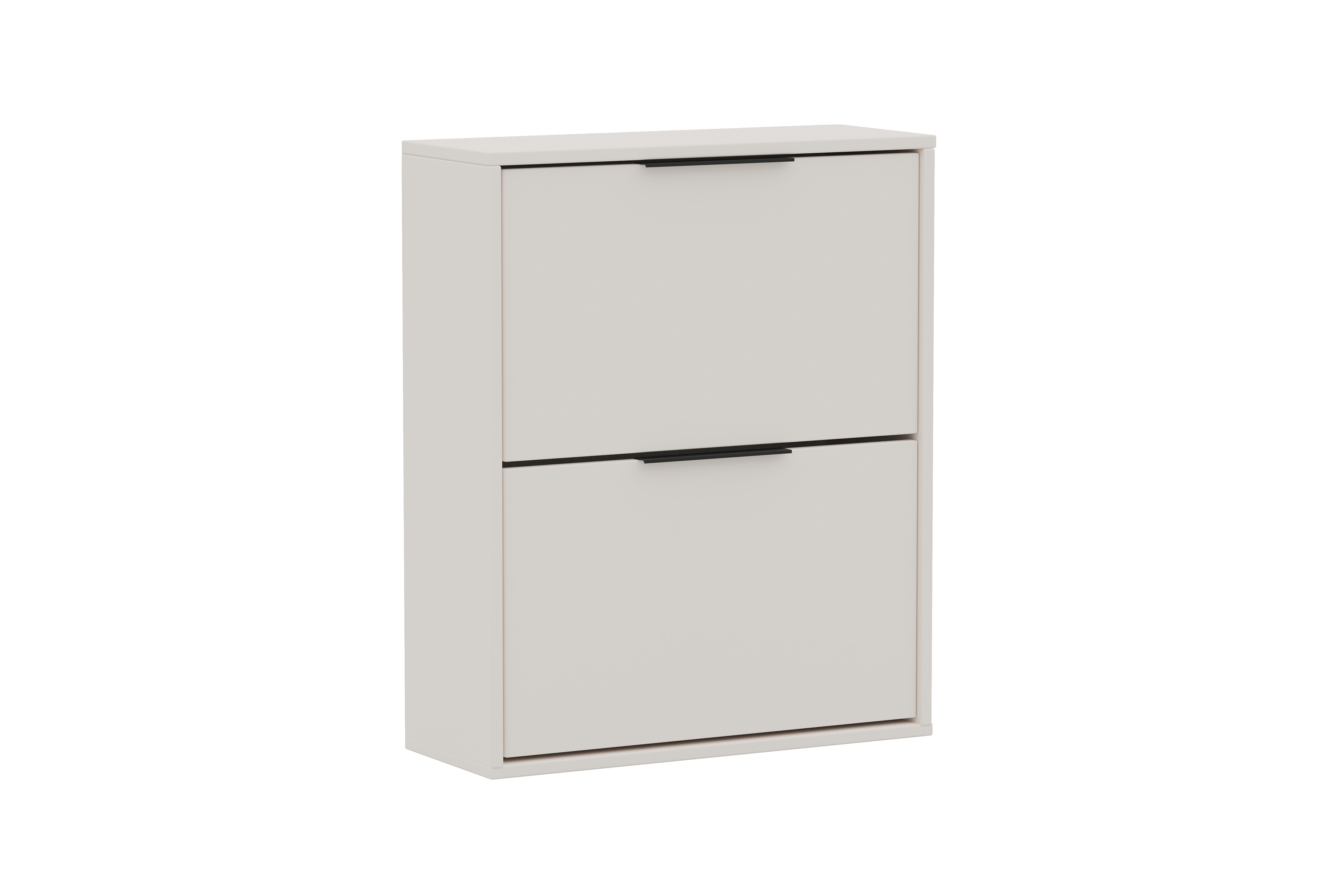 Závesná / stojaca dvojúrovňová skrinka na topánky Milo - piesková béžová Skrinka na topánky Milo závesná dvojúrovňový - Béžová Pieskový