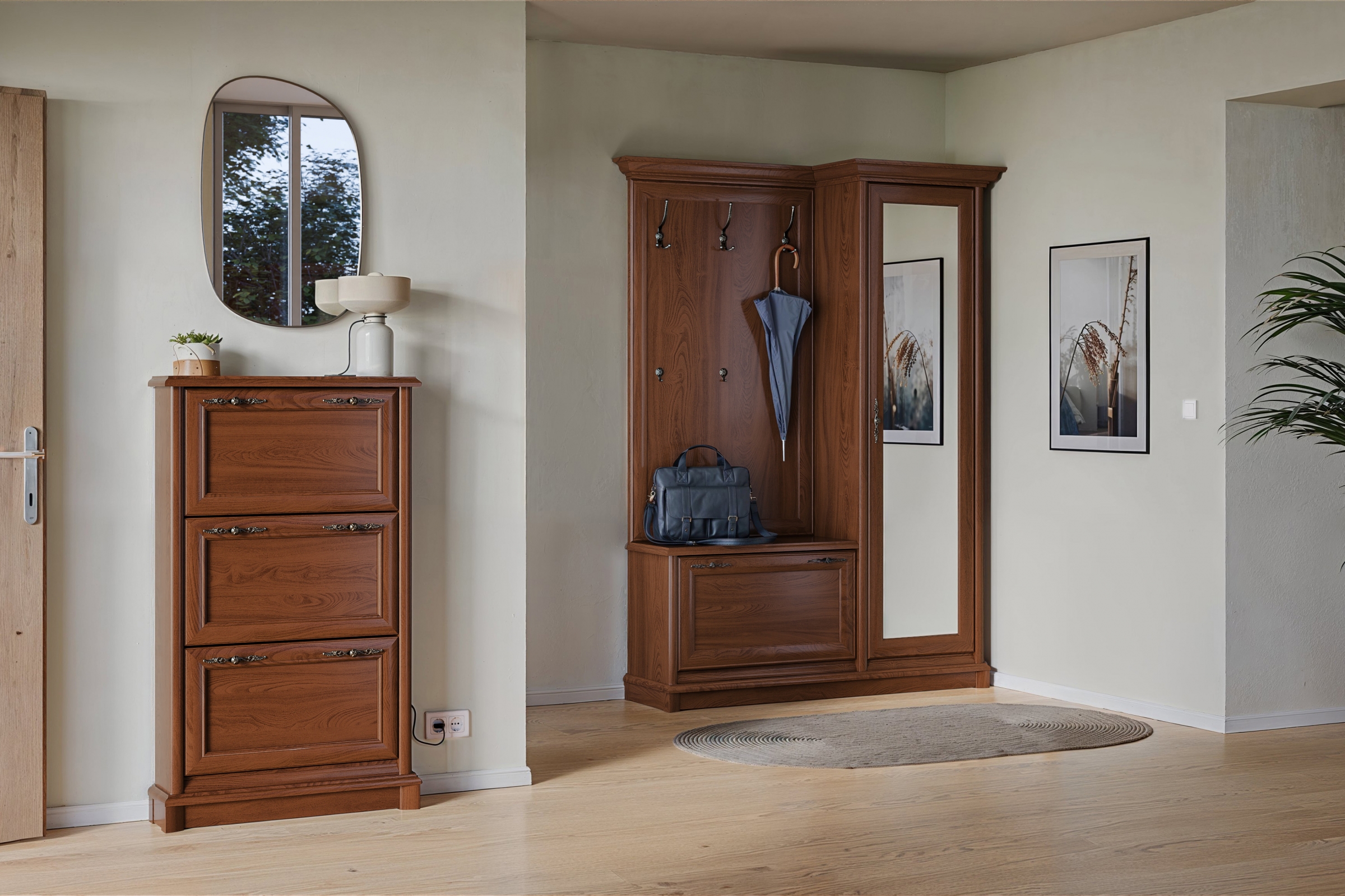 Skrinka na topánky Sonata 70 cm - gaštan Skrinka na topánky Sonata 70 cm - gaštan szlachetny