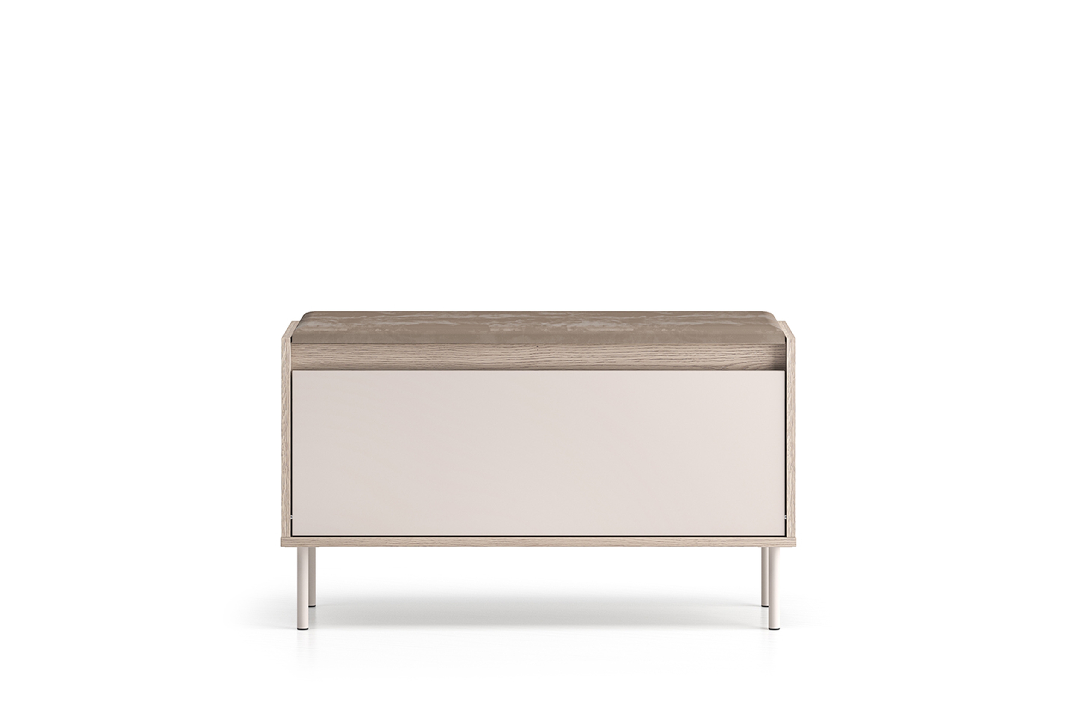 Botník Tivano 05 90 cm - kašmír / dub cremona skříňka na boty Voco 05 90 cm - kašmír / dub cremona