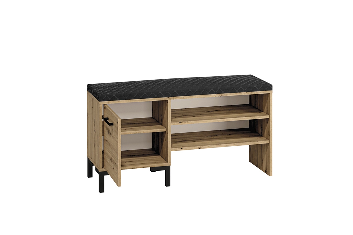 Skrinka na topánky so sedákom Klarso 05 Skrinka na topánky so sedákom Nevio 05 - vnútro