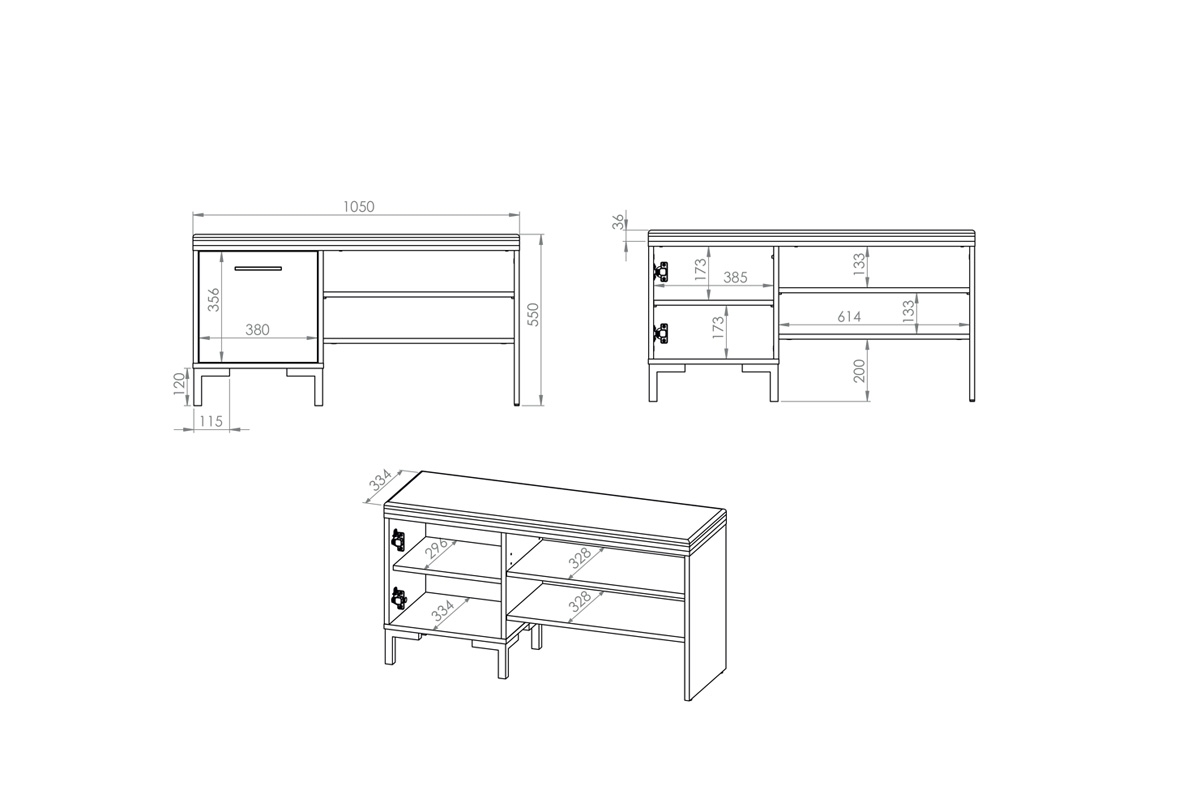 Skrinka na topánky so sedákom Klarso 05 Skrinka na topánky so sedákom Nevio 05 - Rozmery