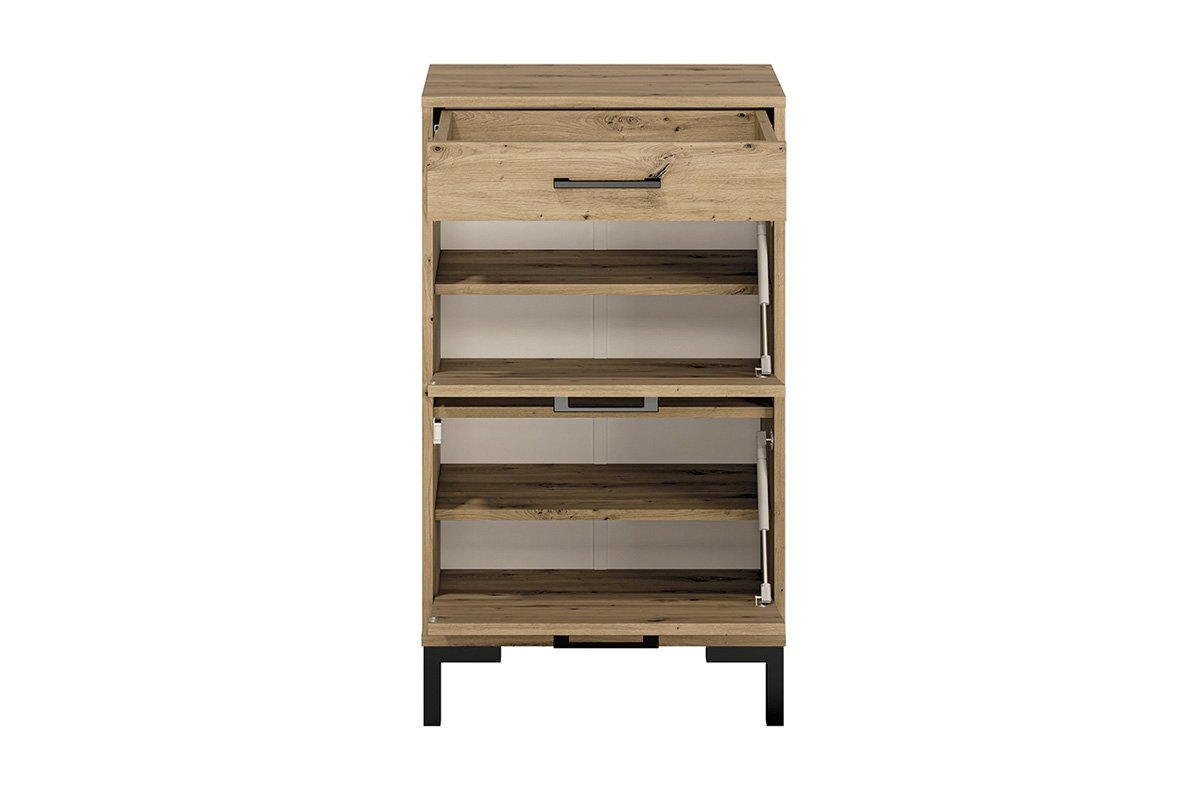 Skrinka na topánky Klarso 02 so zásuvkou 55 cm - dub artisan Skrinka na topánky so zásuvkou Nevio 02 - vnútro 1