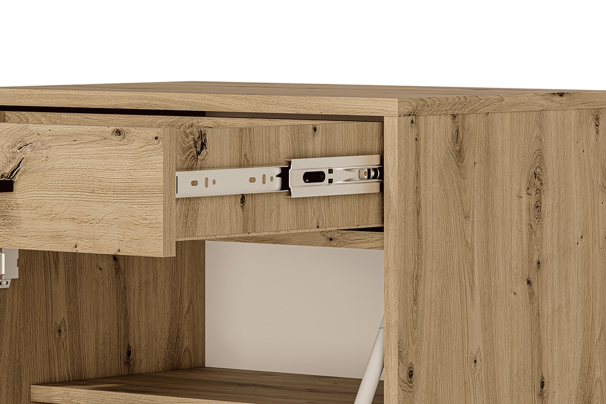 Skrinka na topánky Klarso 02 so zásuvkou 55 cm - dub artisan Skrinka na topánky so zásuvkou Nevio 02 - detal 2