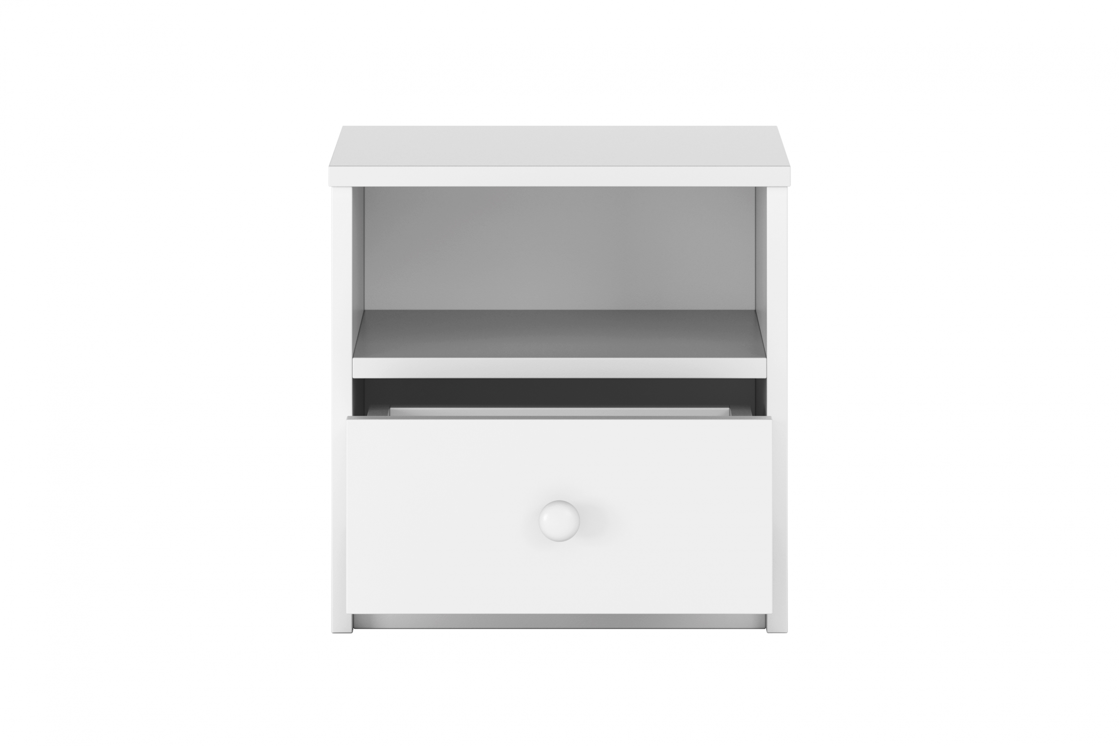 Noční stolek Bonzo 40 cm se zásuvkou - bílá Noční stolek Bonzo 40 cm z szuflada - bílá