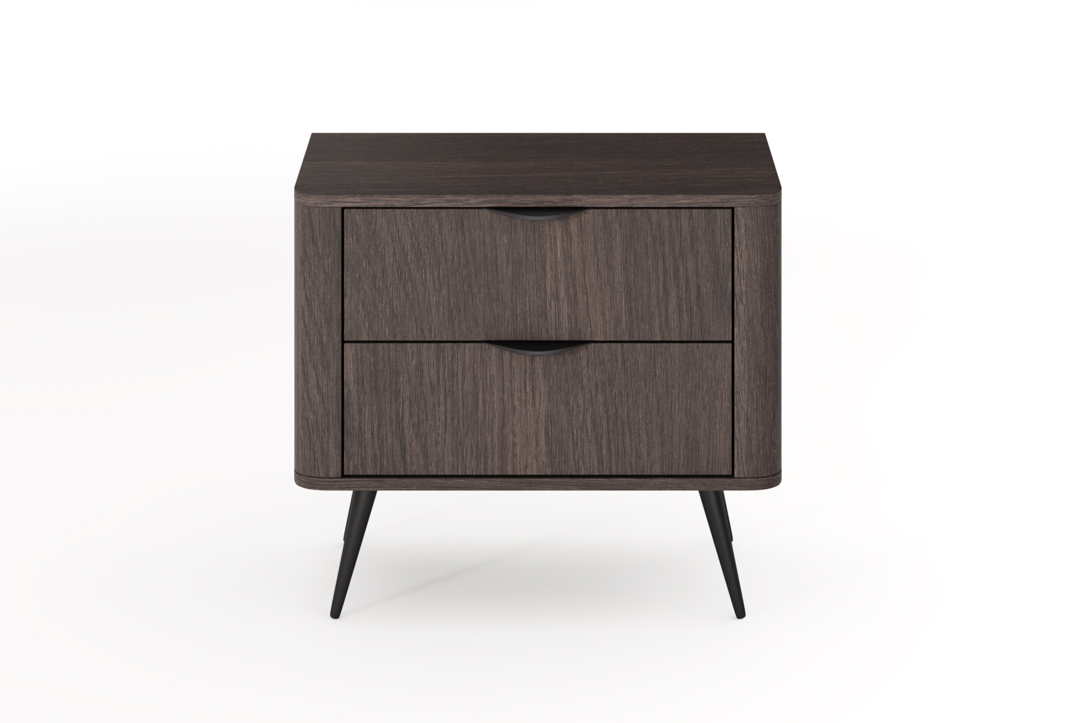 Noční stolek Edrin 63 cm se zásuvkami - dub dunin / černá Noční stolek Edrin 63 cm se zásuvkami - dub dunin / černá