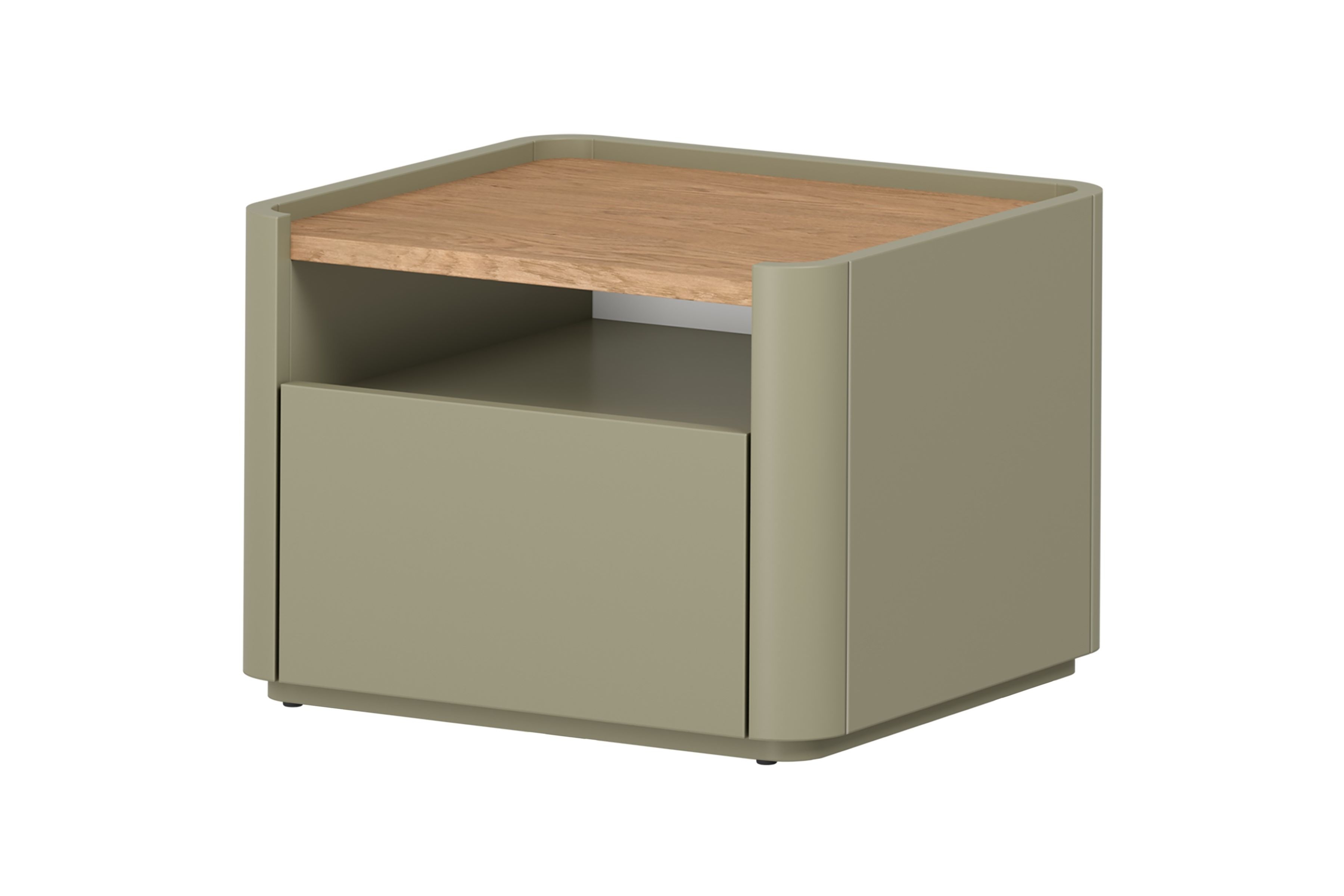 Noční stolek Elivo 50 cm - eukalyptus / dub baltic dune Noční stolek Elivo 50 cm z szuflada - eukaliptus / dub baltic dune