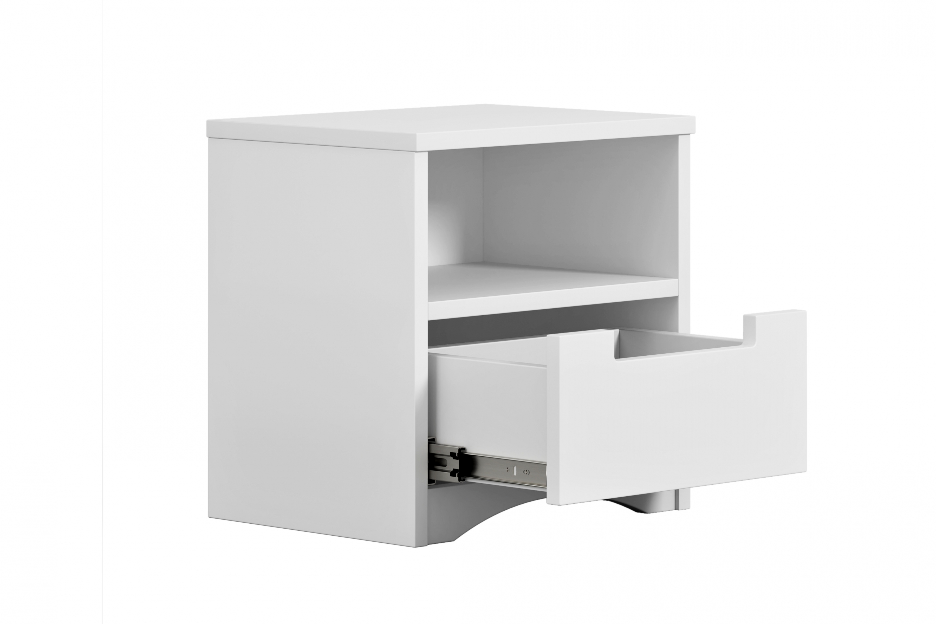 Noční stolek Guli 40 cm se zásuvkou - bílá Noční stolek Guli 40 cm z szuflada - bílá