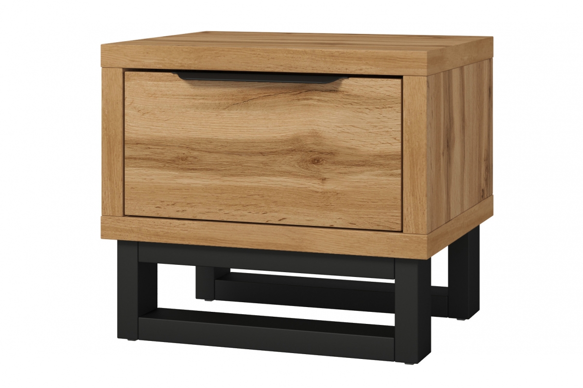 Nočný stolík Halle 22 55 cm - Dub wotan Nočný Stolík Halle 22 z szuflada 55 cm - Dub wotan