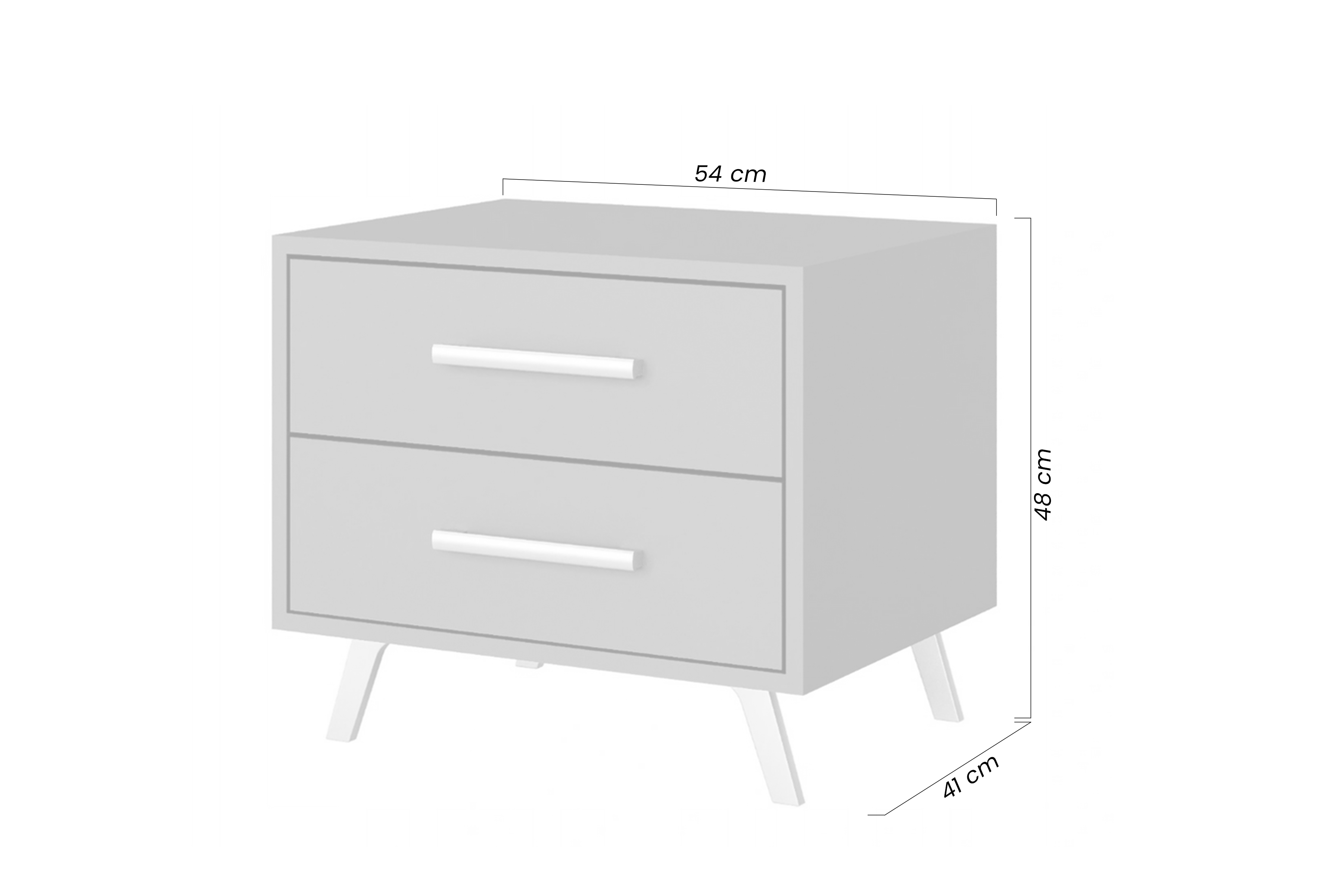 Nočný stolík Bali - slivka Nočný Stolík Lutori so zásuvkami - sliwka