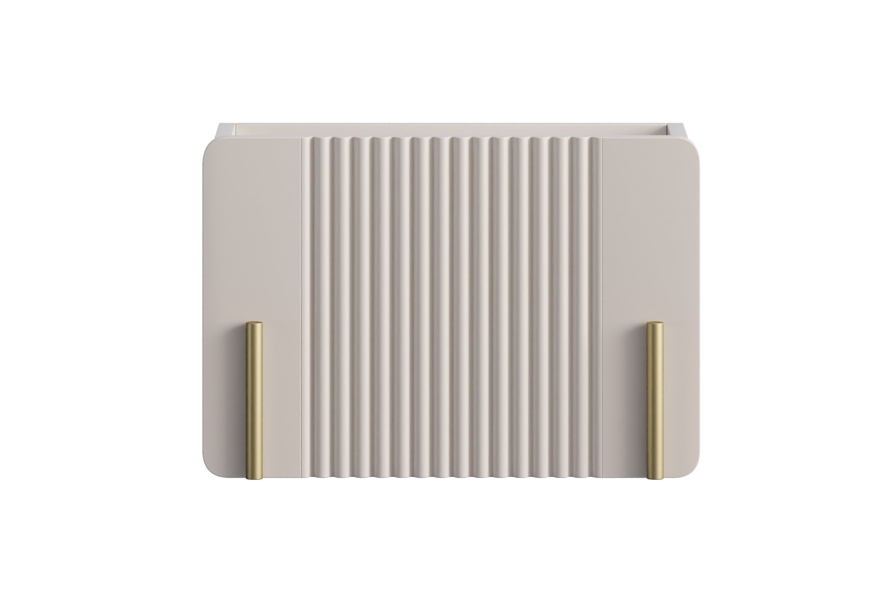 Nočný stolík na stenu Malmi 45 cm - kašmírová / zlatá Nočný Stolík Malmi 45 cm závesná z szuflada - kašmír / zlaté