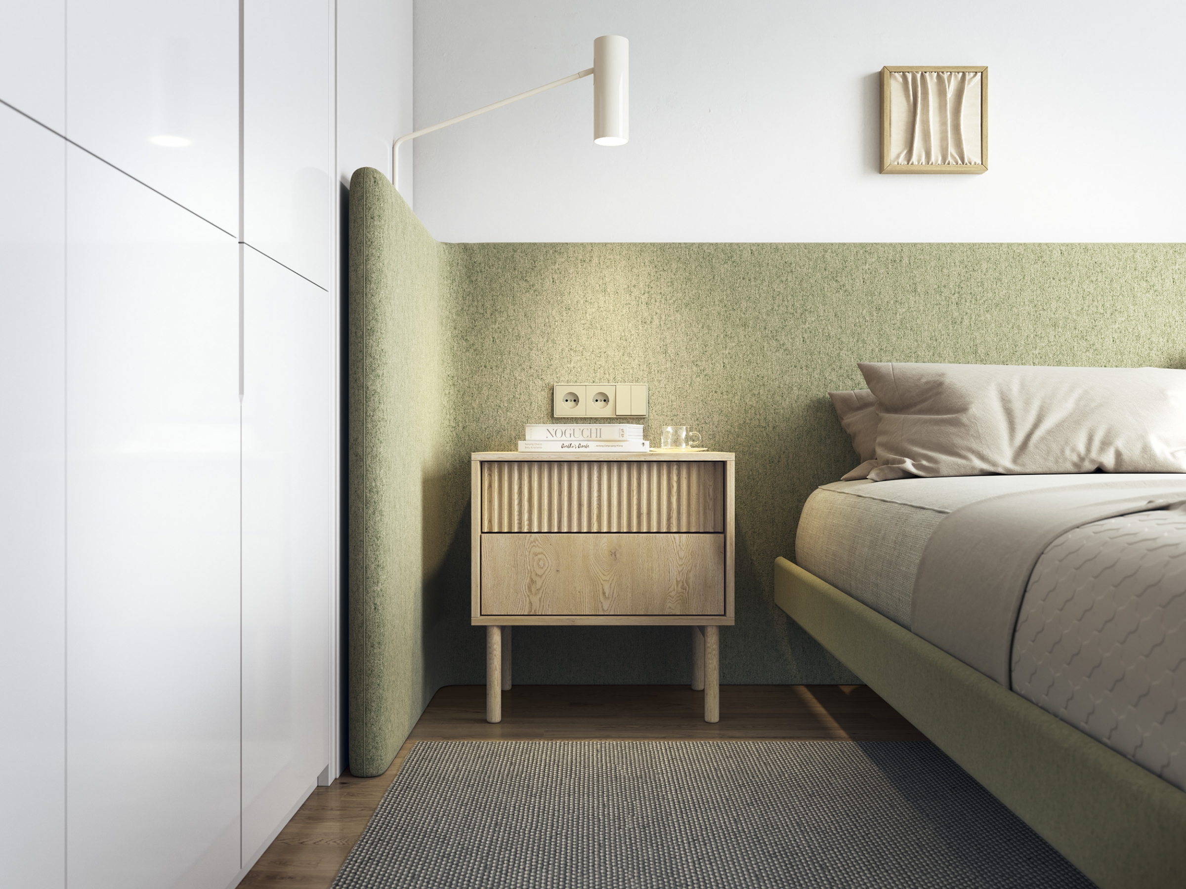 Nočný stolík Rivio 53 cm so zásuvkami - dub cremona Nočný Stolík Rivio 53 cm so zásuvkami - Dub cremona