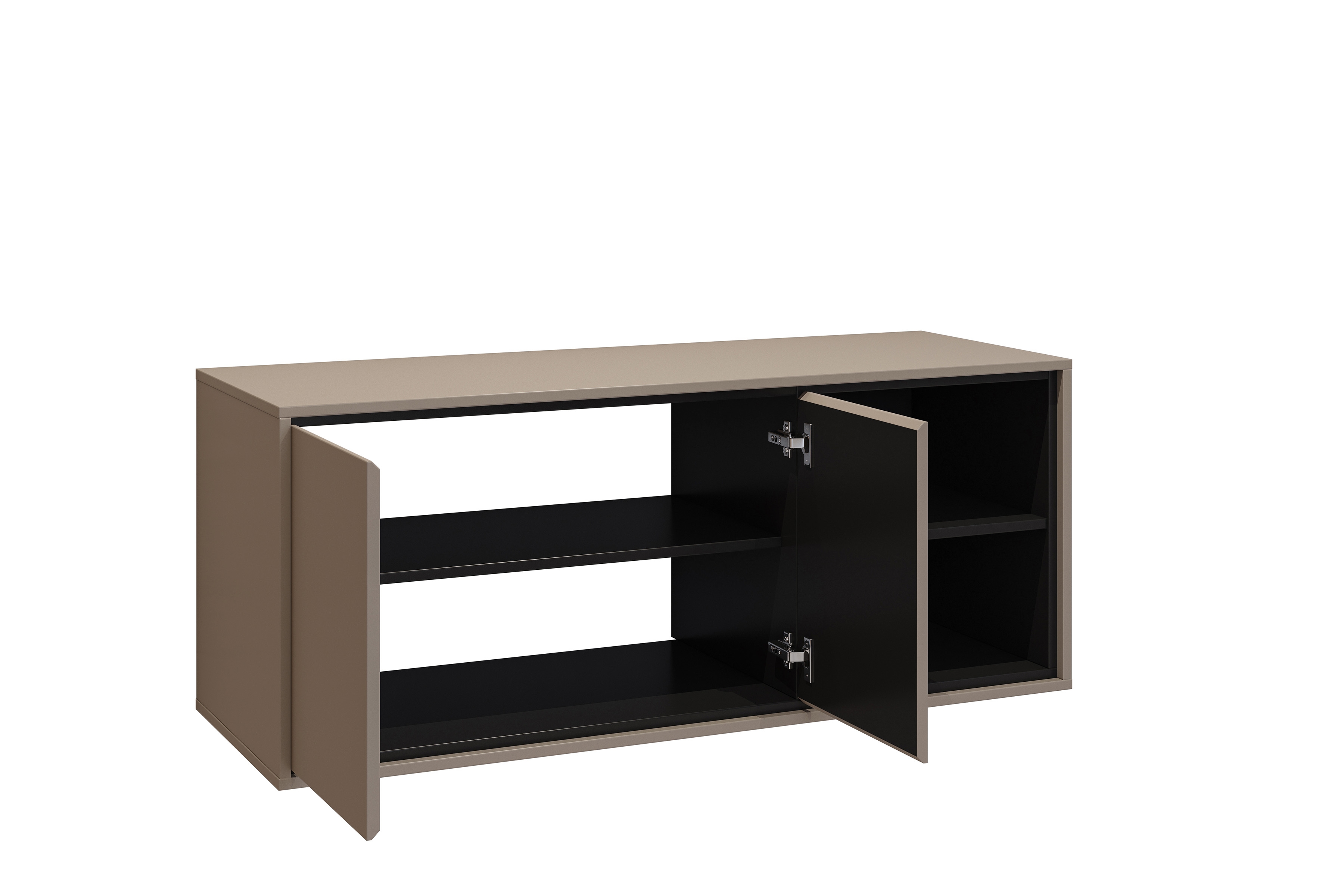 Závěsná skříňka pod umyvadlo Irvine 120 cm – congo / černá skříňka pod umywalke Irvine 120 cm závěsná - congo / černá