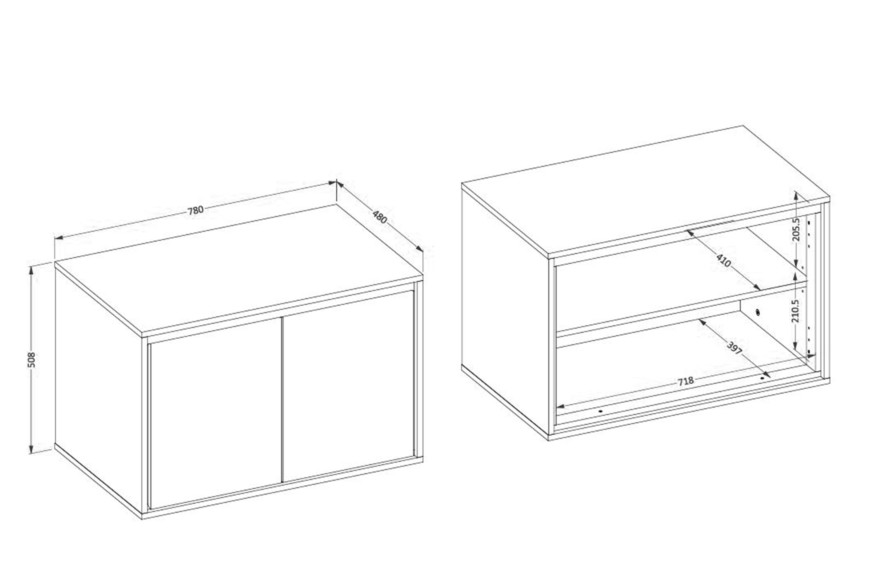 Závěsná skříňka pod umyvadlo Irvine 78 cm – congo / černá skříňka pod umywalke Irvine 78 cm závěsná - congo / černá