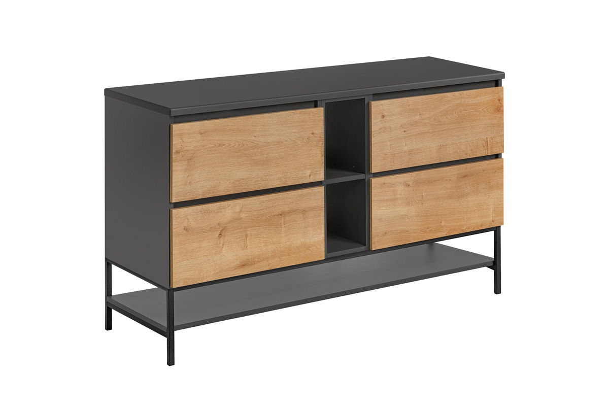 Skrinka drezová skrinka 60 cm Monako Grey Oak 820 - diamantová šedá / dub Hamilton Skrinka pod umývadlo 60 cm Monako Grey Oak 820 - diamantová šedá / dub Hamilton